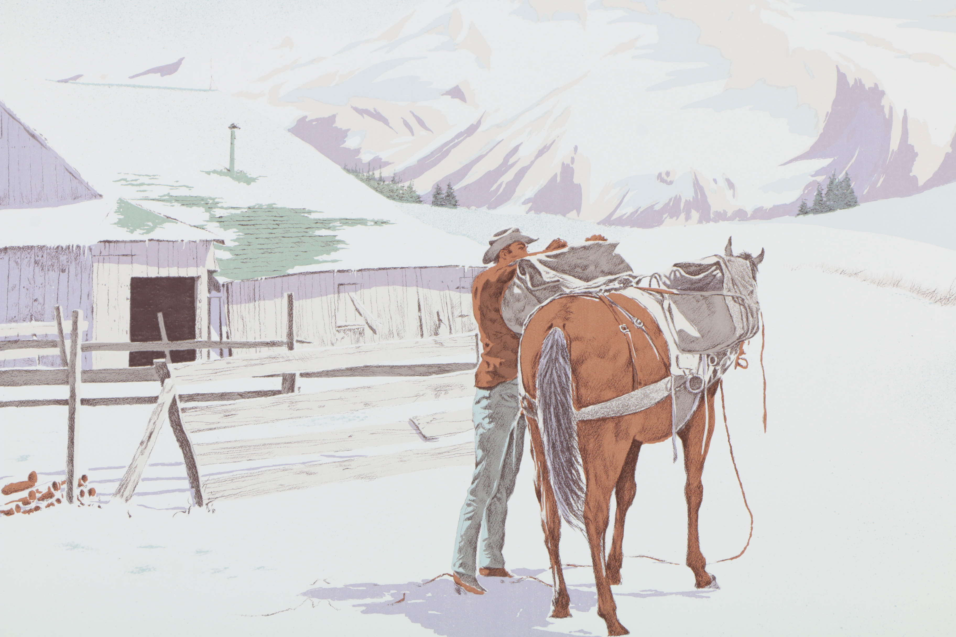 William Nelson Assorted Limited Edition Serigraphs on Paper of Western Genre Scenes