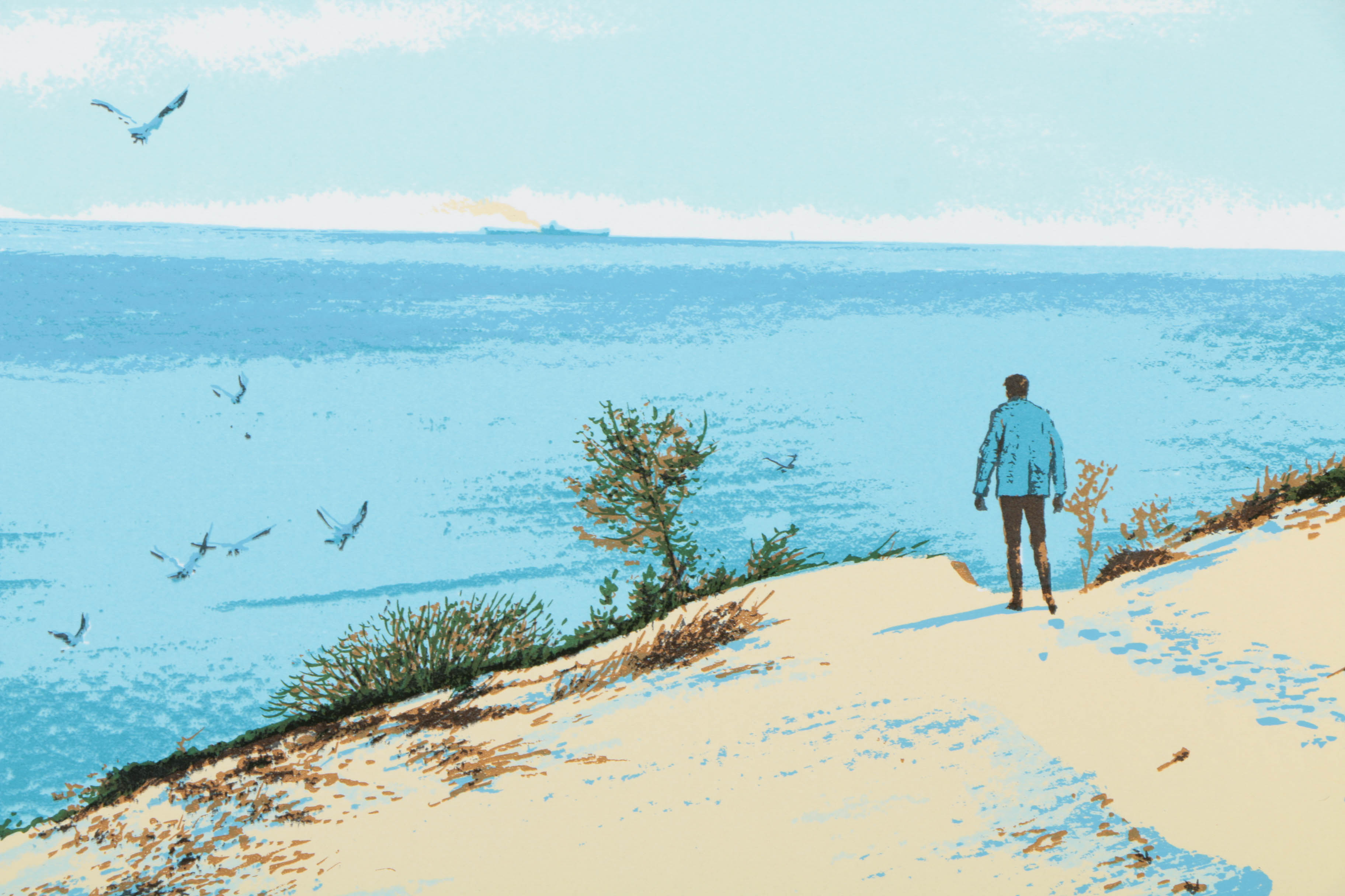 William Nelson Limited Edition Serigraphs on Paper Beach Scenes