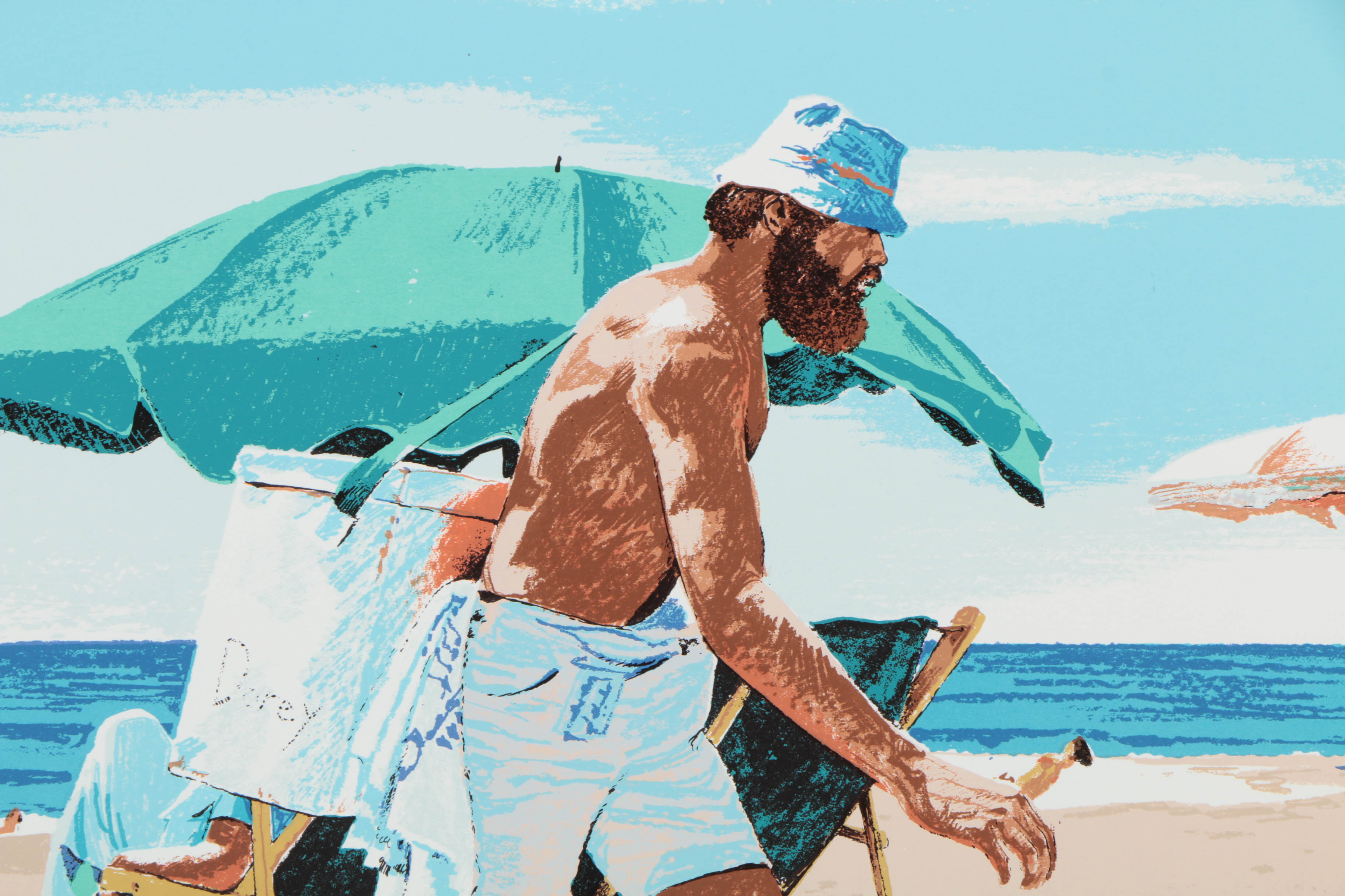 William Nelson Limited Edition Serigraphs on Paper Beach Scenes