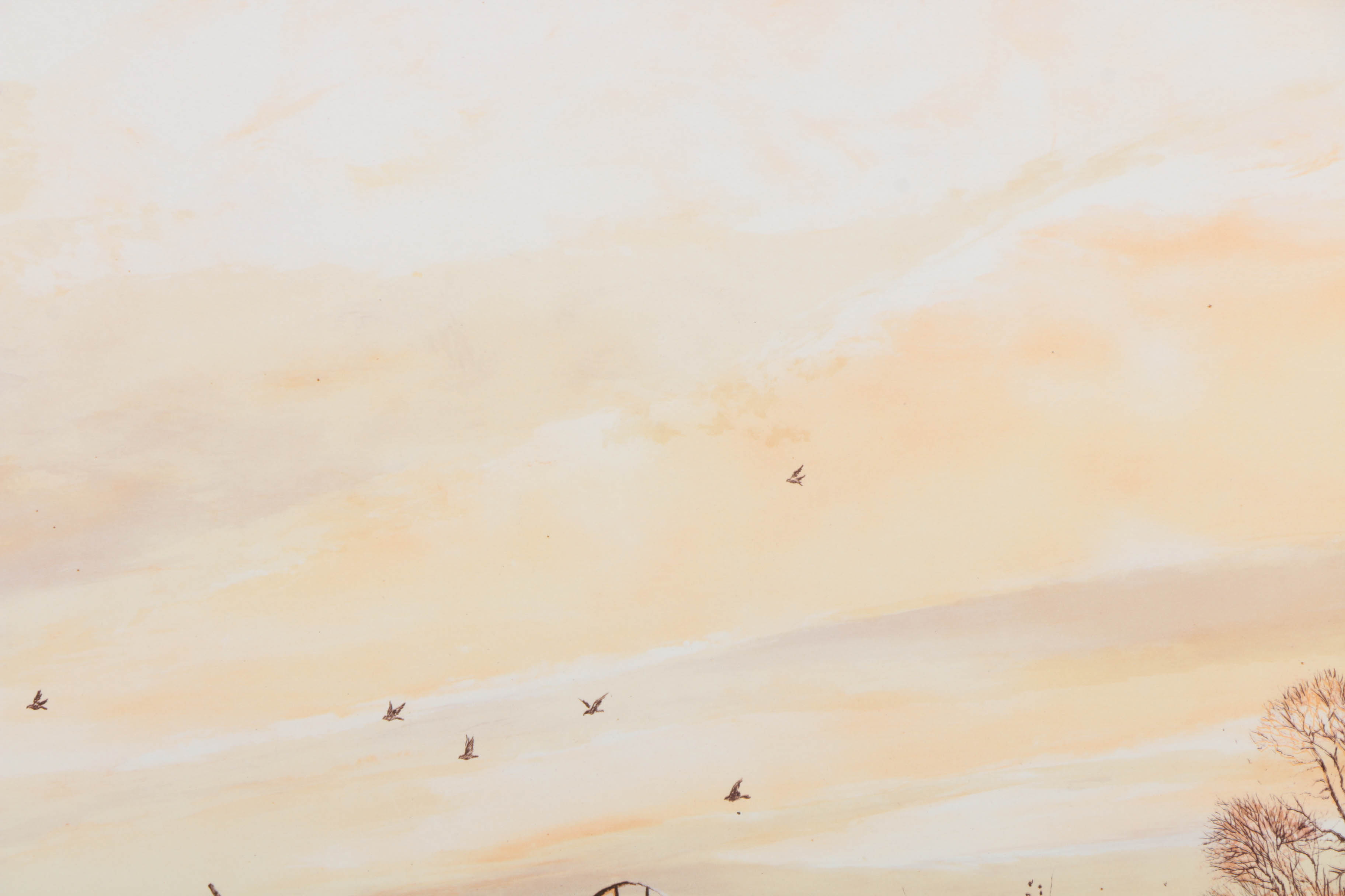 Pair of William Nelson Limited Edition Lithographs on Paper "Santa Clara Dog" and "The Hayfield"