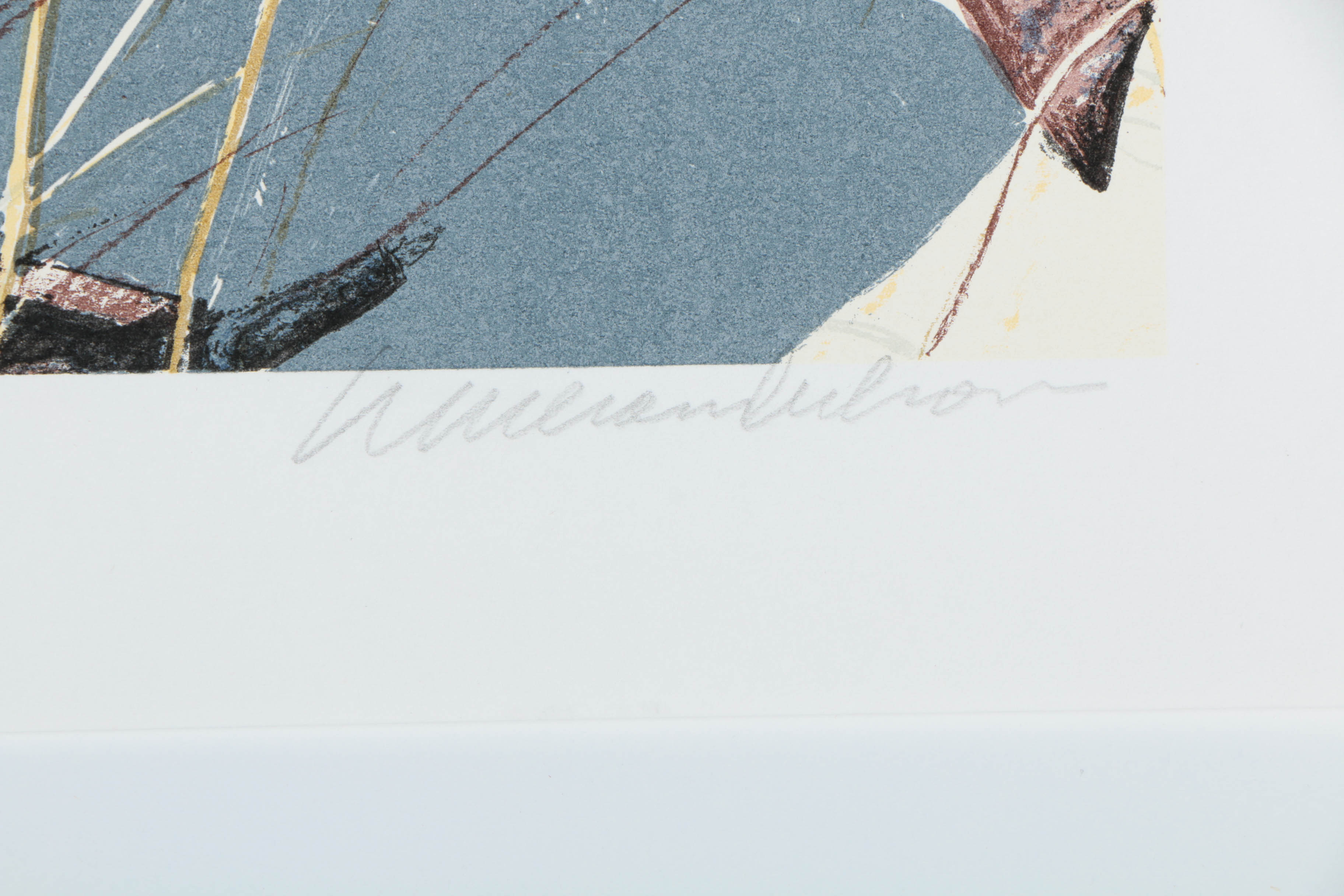 William Nelson Limited Edition Serigraph on Paper "No More Harvest to Reap"