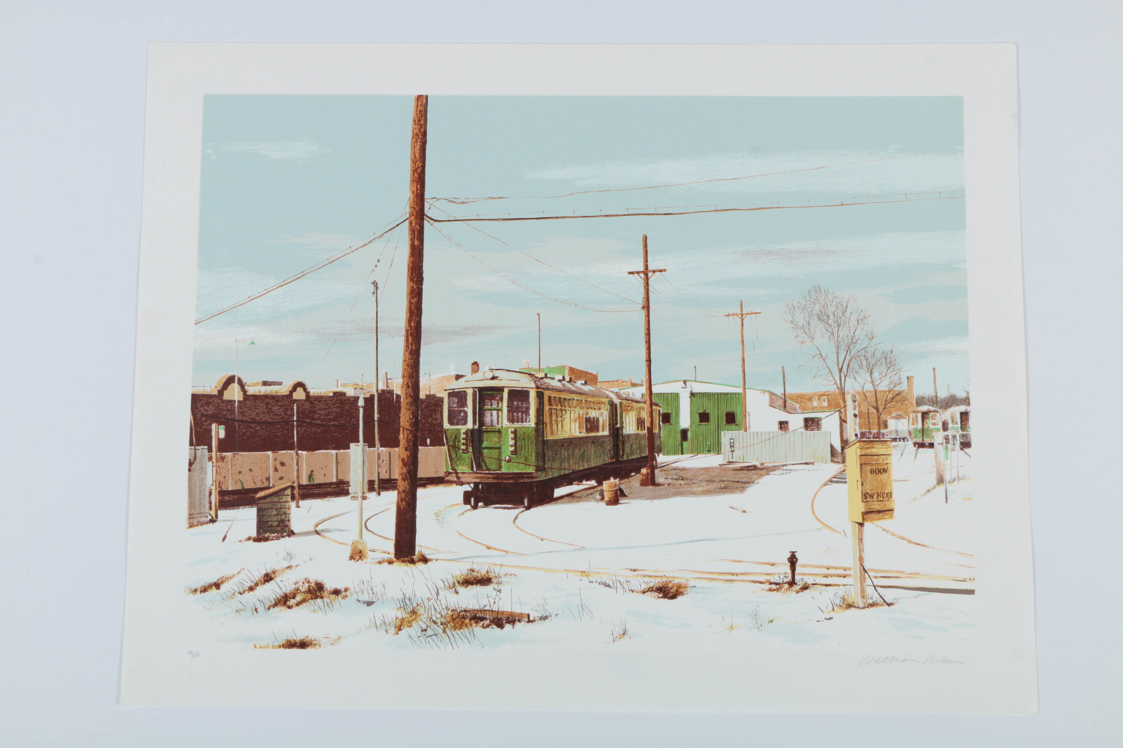 Pair of William Nelson Limited Edition Lithographs on Paper "Painting in New England" and "Kimball Turnaround"
