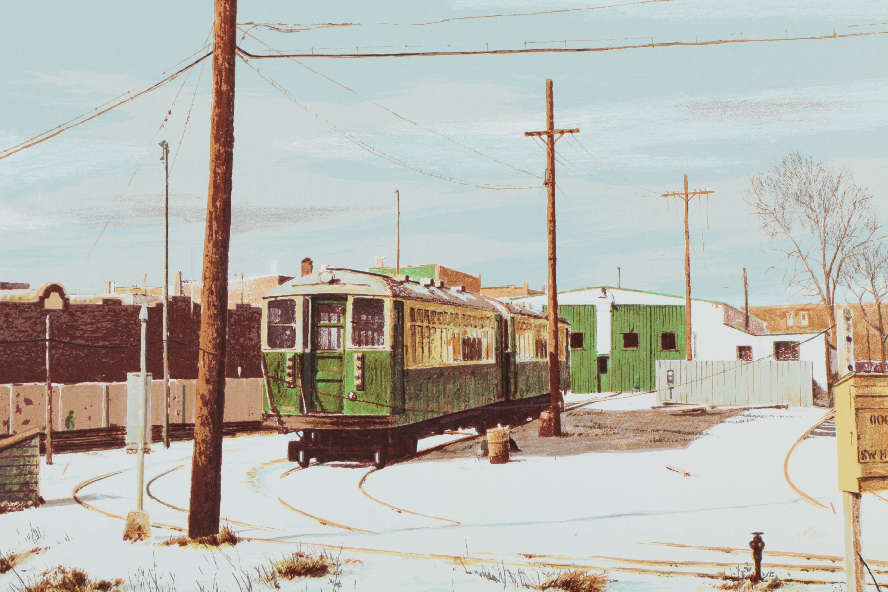 Pair of William Nelson Limited Edition Lithographs on Paper "Painting in New England" and "Kimball Turnaround"