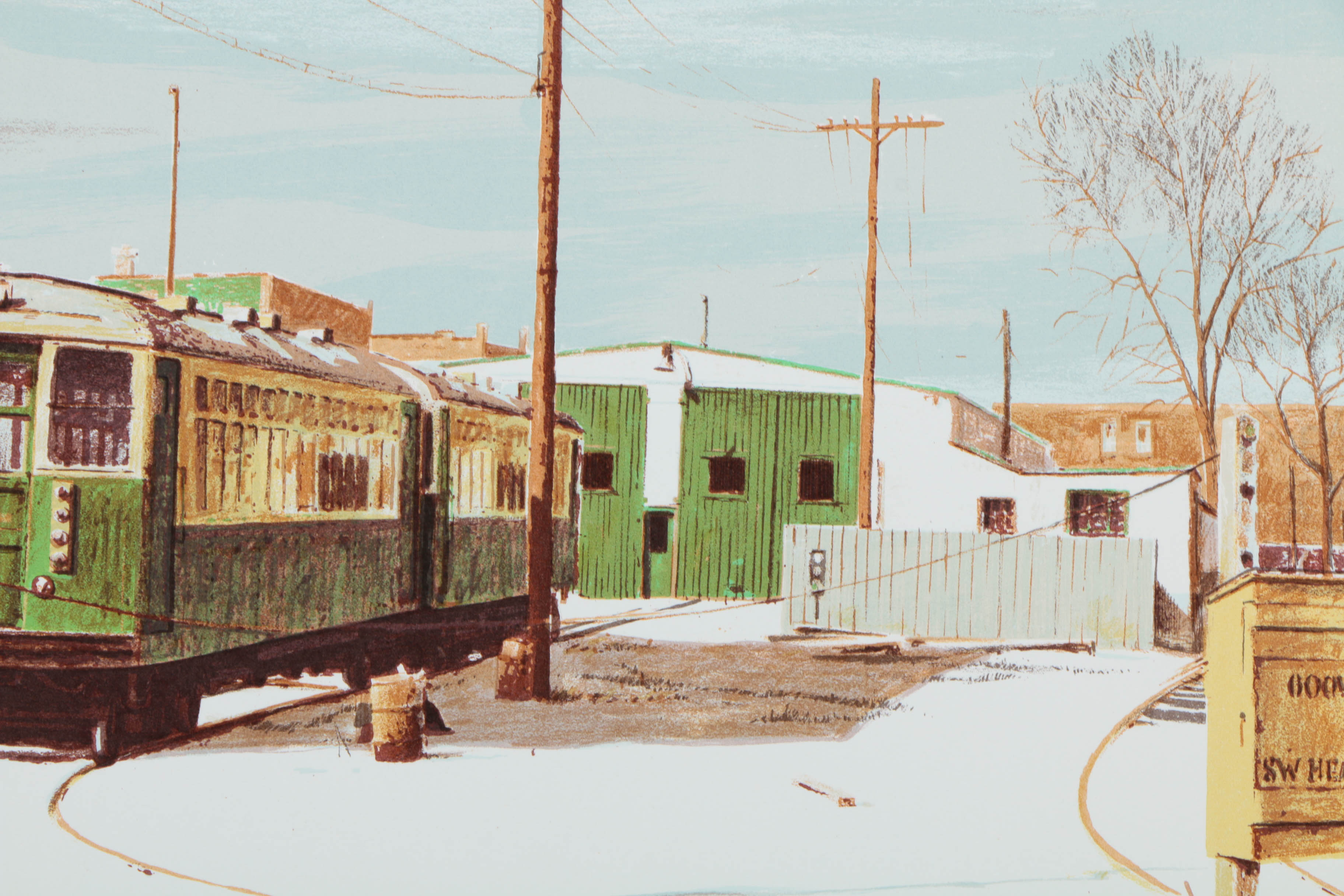 Pair of William Nelson Limited Edition Lithographs on Paper "Painting in New England" and "Kimball Turnaround"