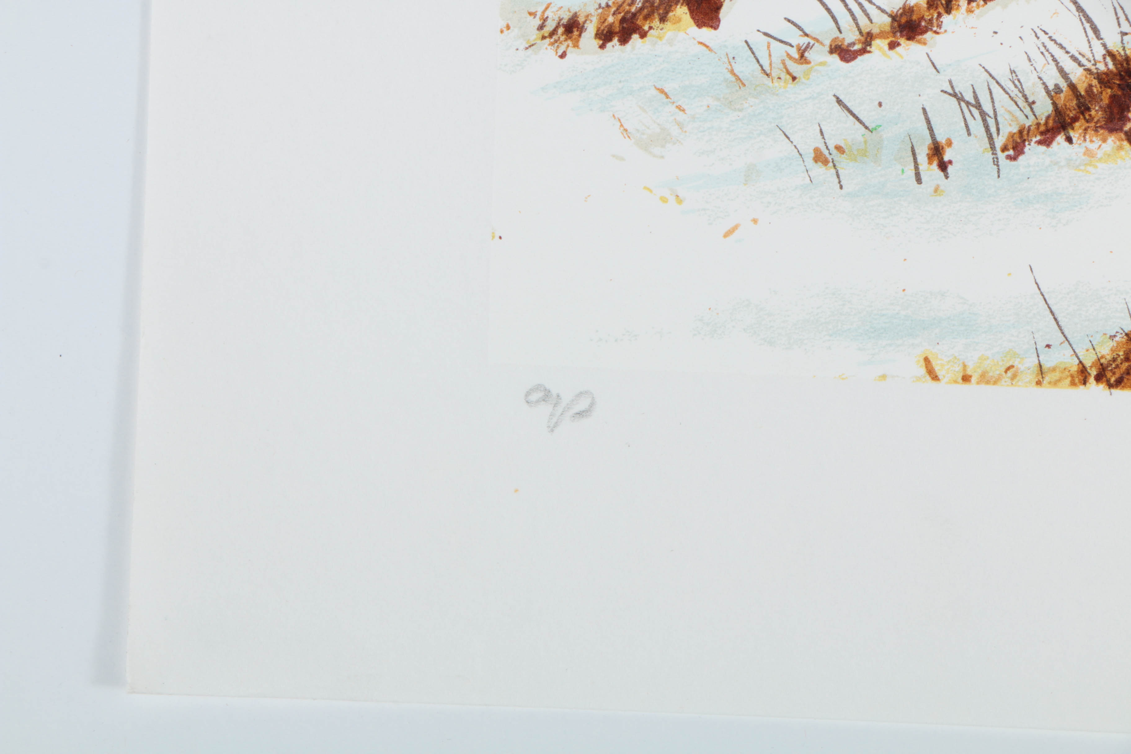 Pair of William Nelson Limited Edition Lithographs on Paper "Painting in New England" and "Kimball Turnaround"