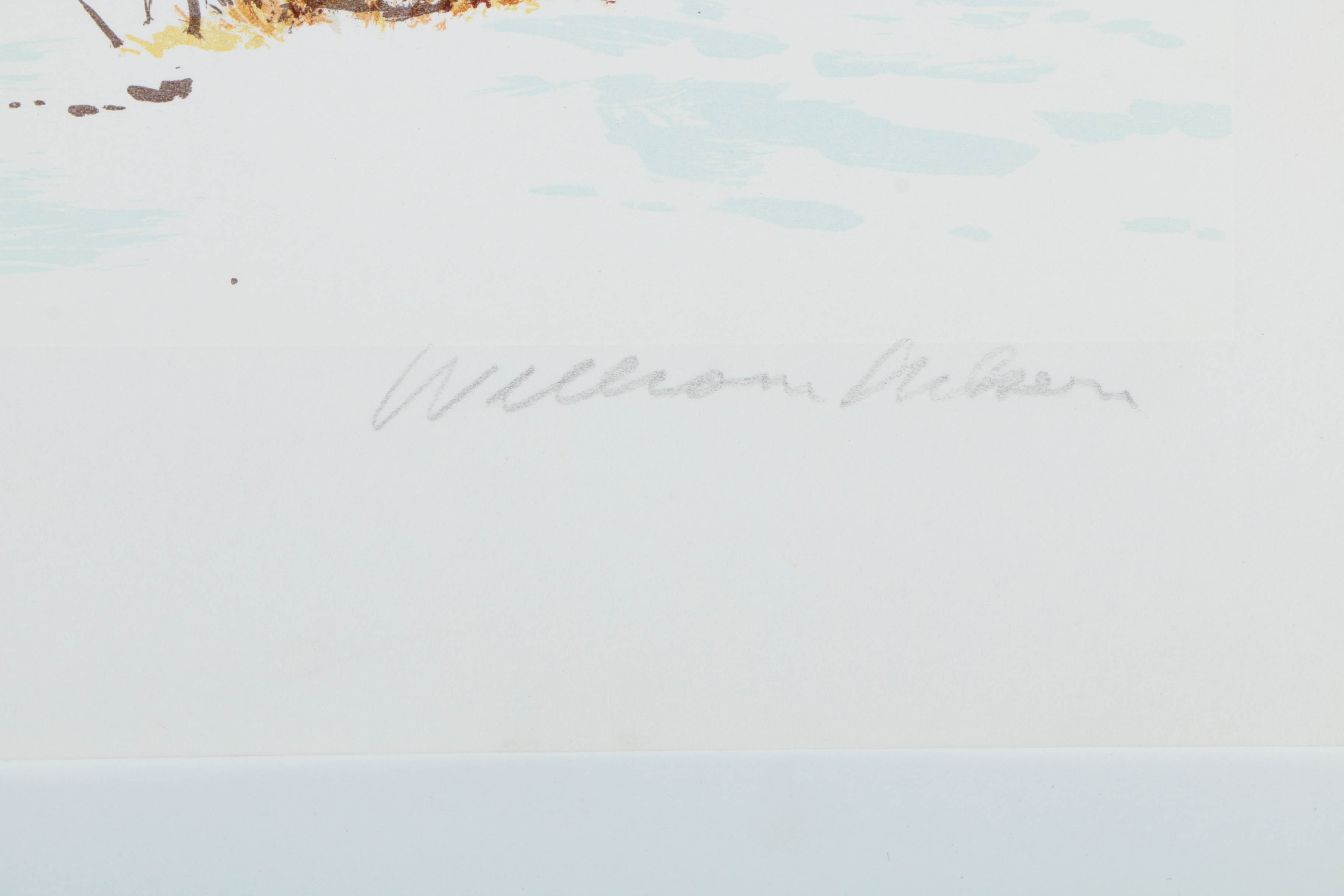 Pair of William Nelson Limited Edition Lithographs on Paper "Painting in New England" and "Kimball Turnaround"