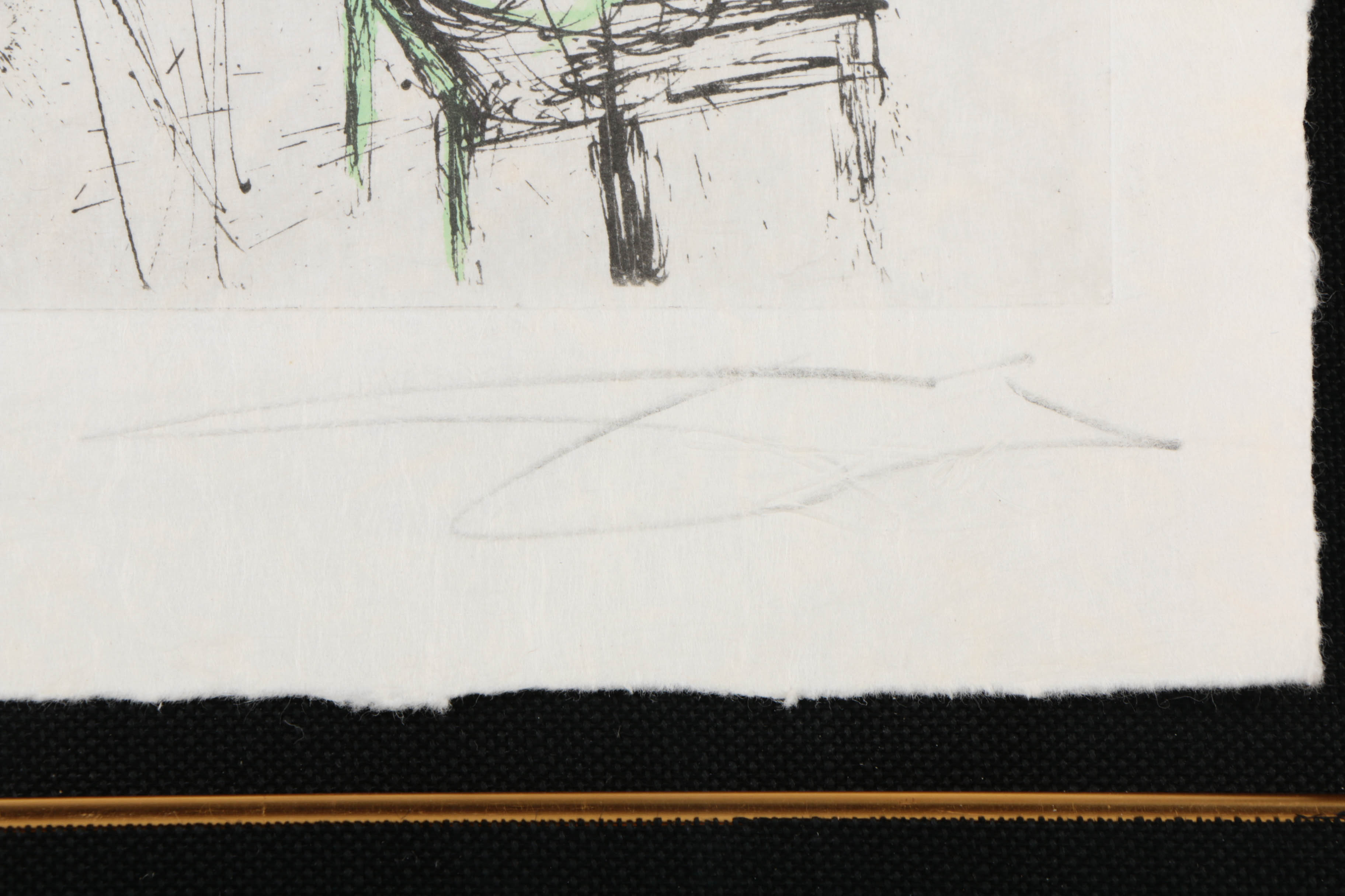 Salvador Dalí Limited Edition Etching on Paper "Nu au peroquet"