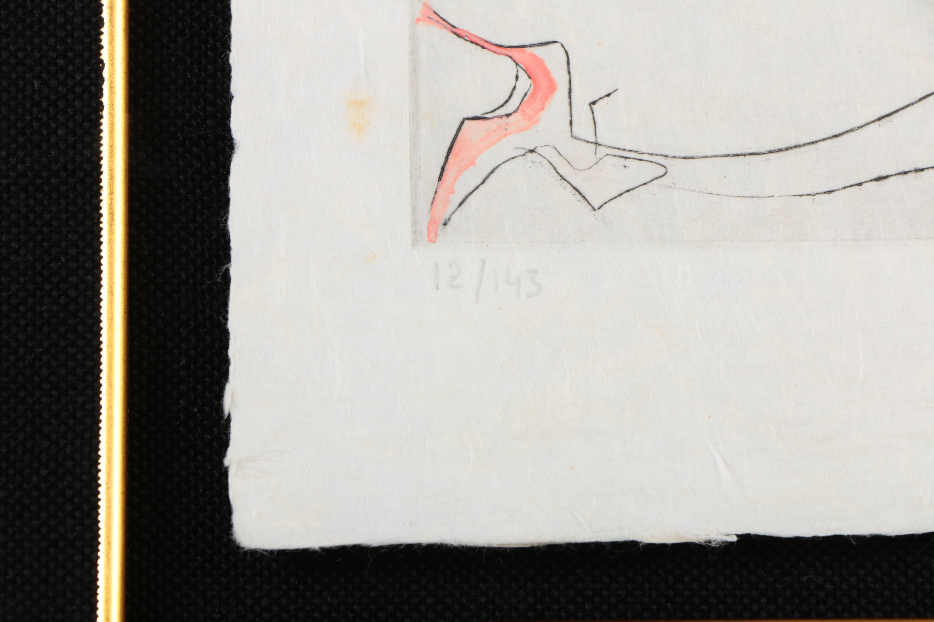 Salvador Dalí Limited Edition Engraving on Paper ""La Femme a la Bequille"