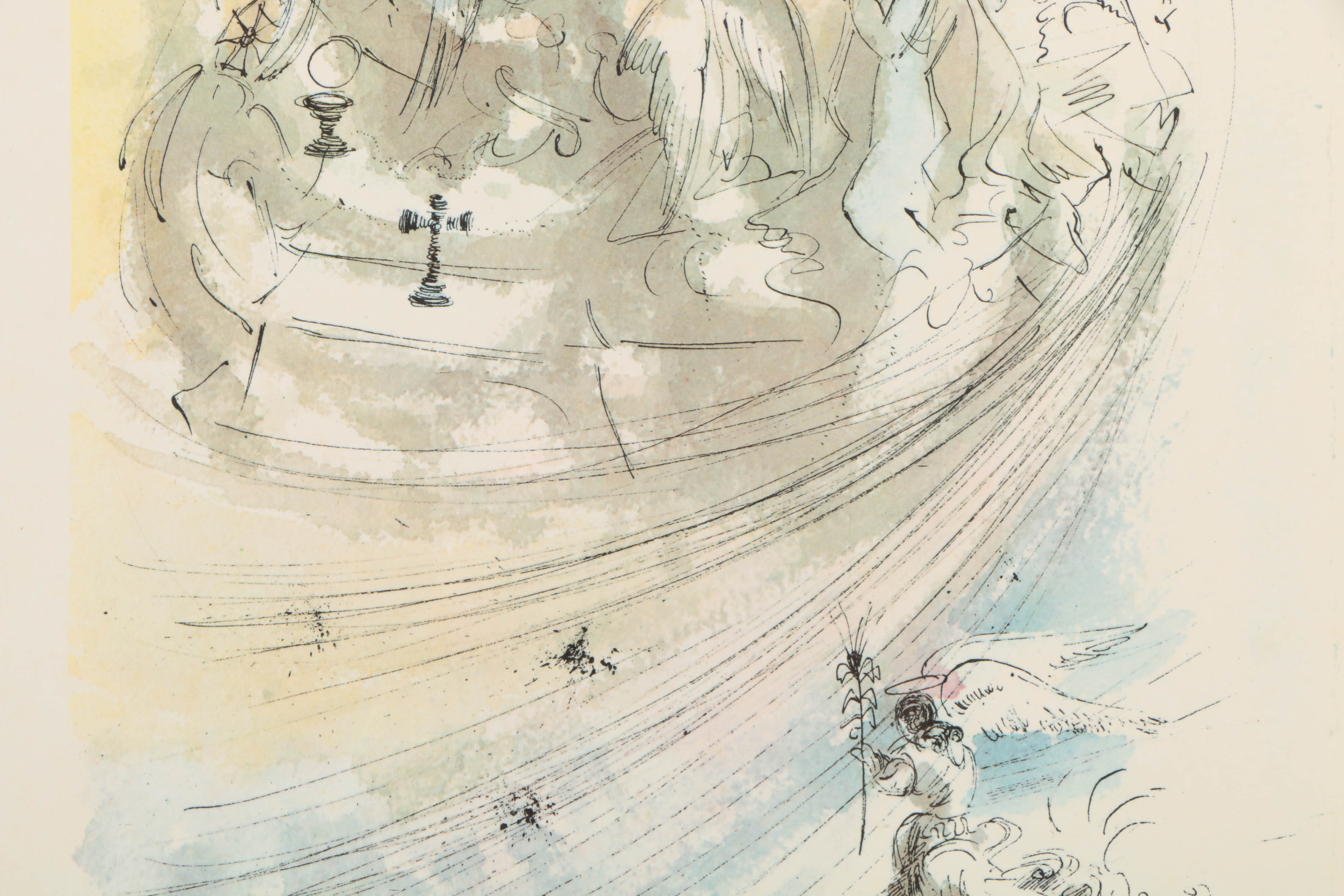 Offset Lithograph After Dali's "Hollowed By Thy Name"