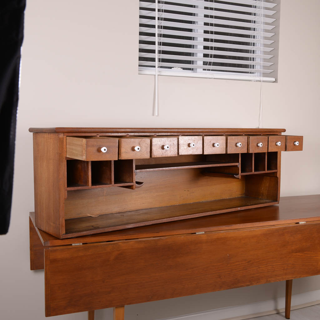 Antique Oak Desk Hutch