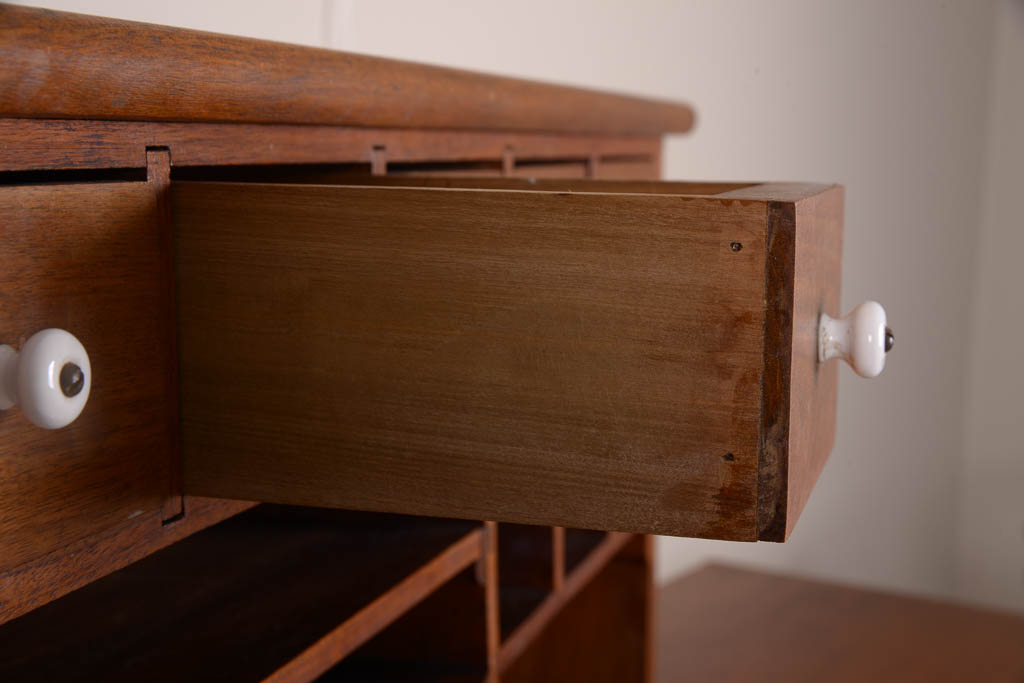 Antique Oak Desk Hutch