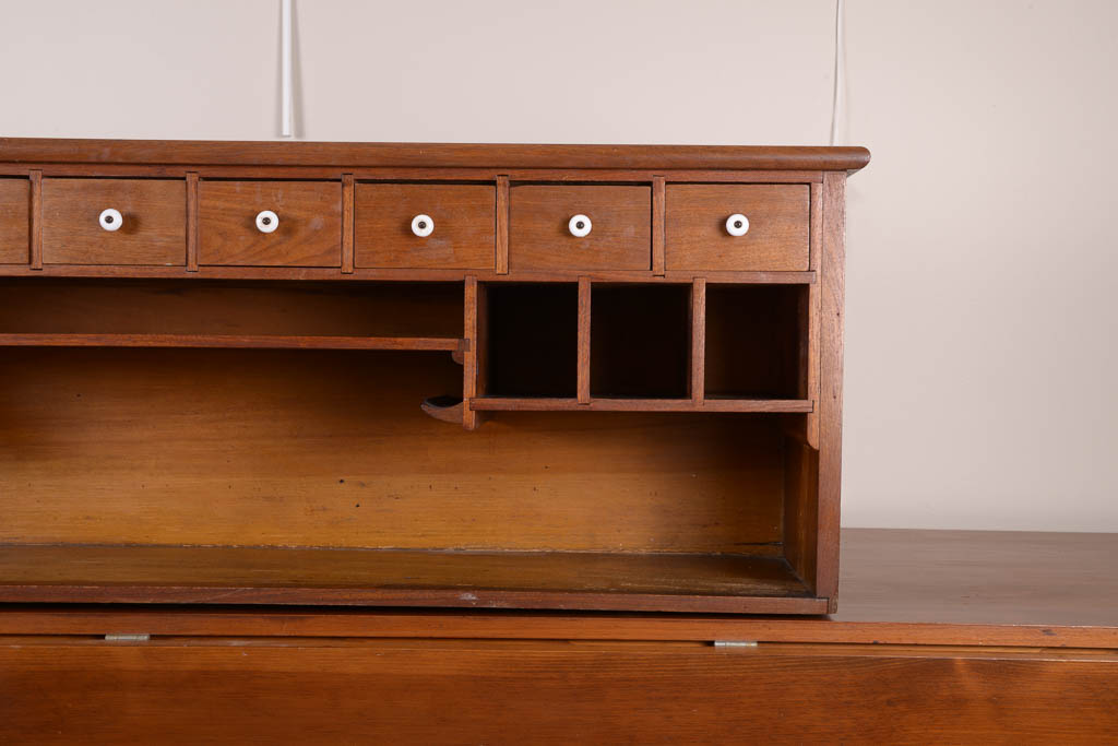 Antique Oak Desk Hutch