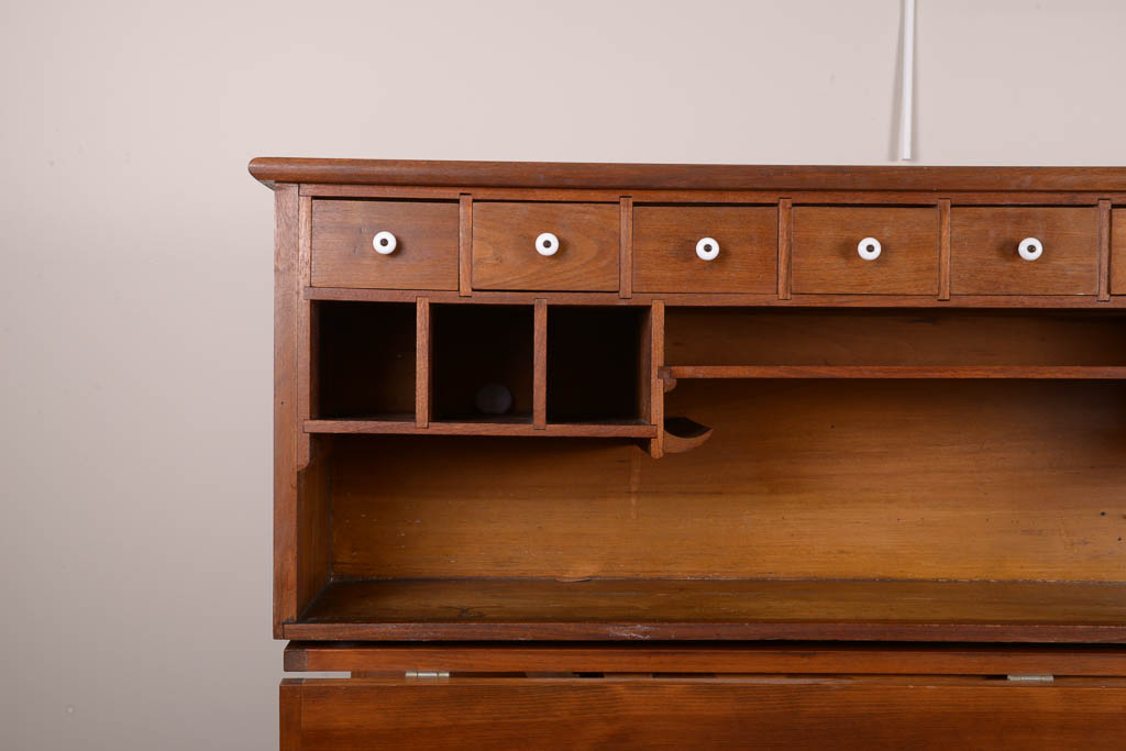 Antique Oak Desk Hutch