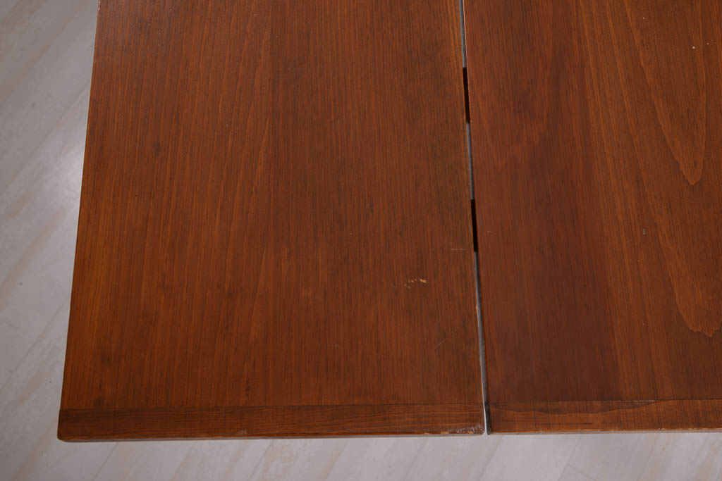 Vintage Poplar Drop-Leaf Dining Table