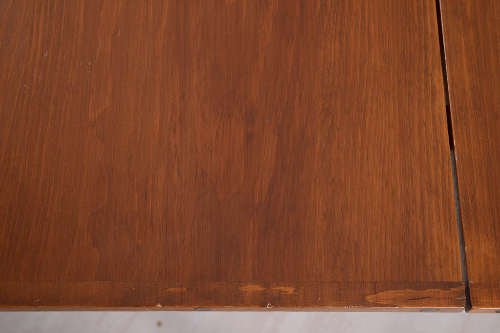 Vintage Poplar Drop-Leaf Dining Table