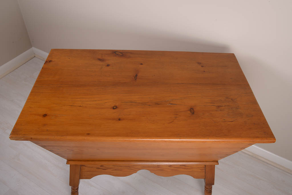 Antique Pine Storage Table