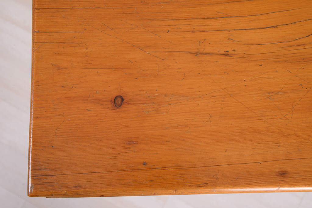 Antique Pine Storage Table