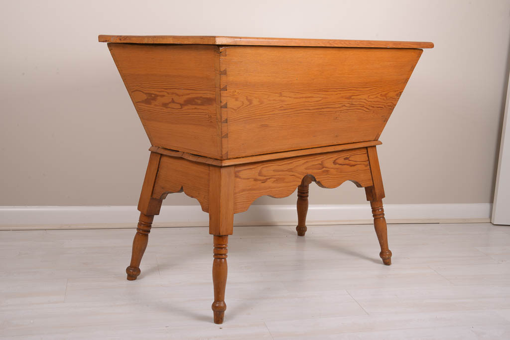 Antique Pine Storage Table