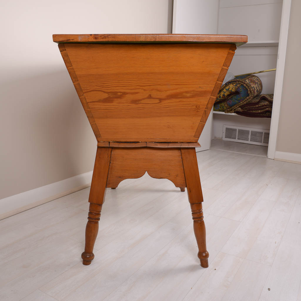 Antique Pine Storage Table