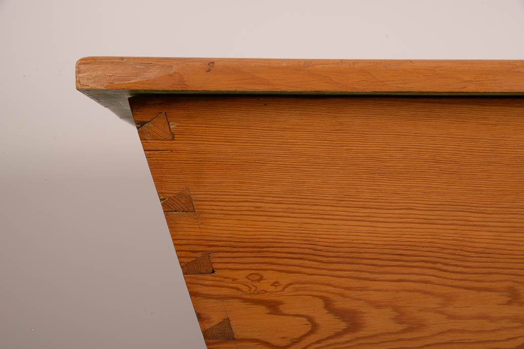 Antique Pine Storage Table