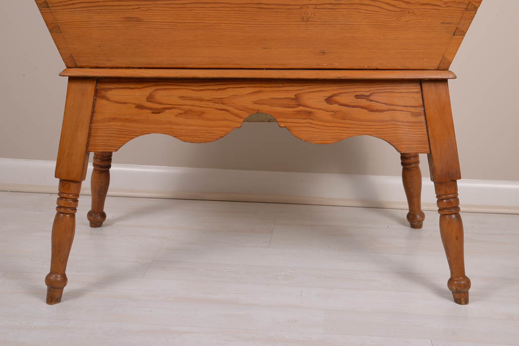 Antique Pine Storage Table