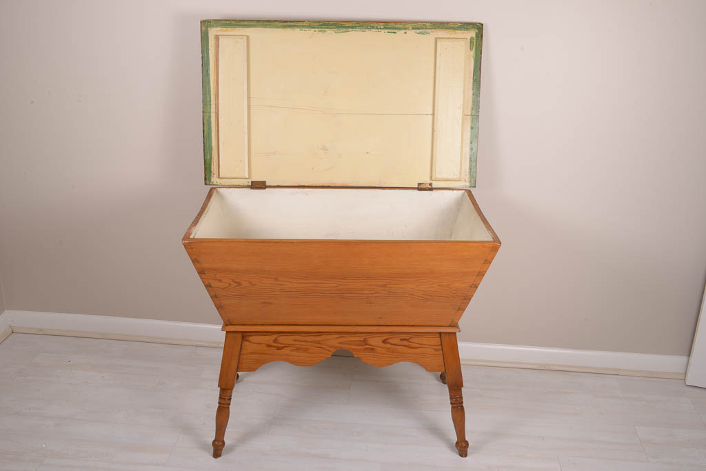 Antique Pine Storage Table