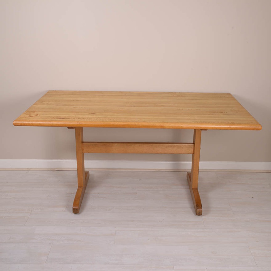 Maple Butcher Block Dining Table