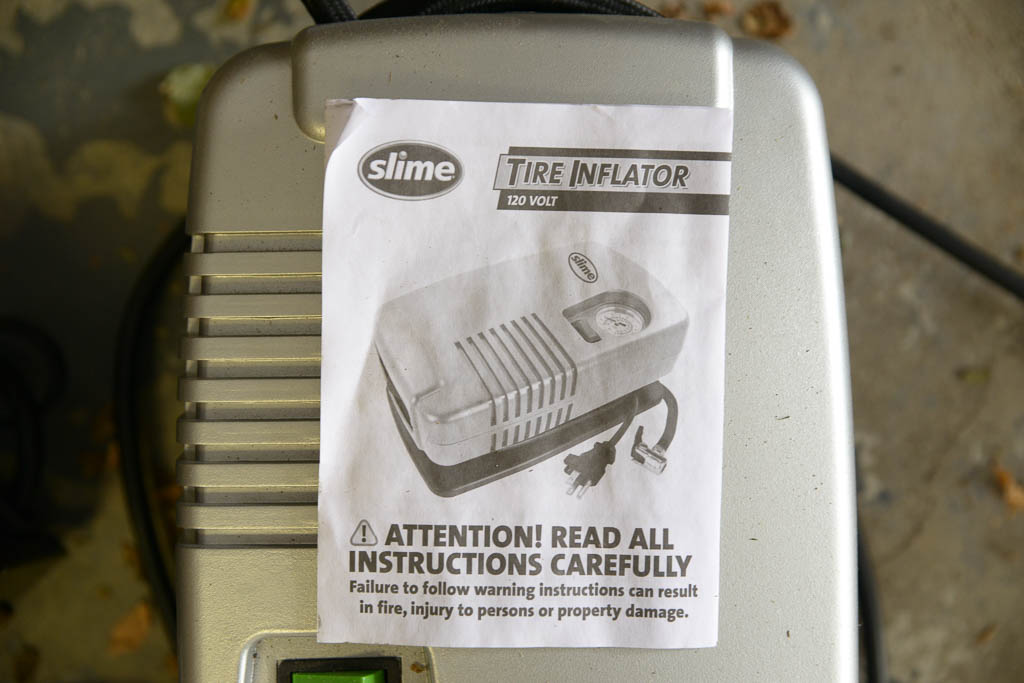 Chicago Electric Dual Rate Battery Charger and Slime Tire Inflator