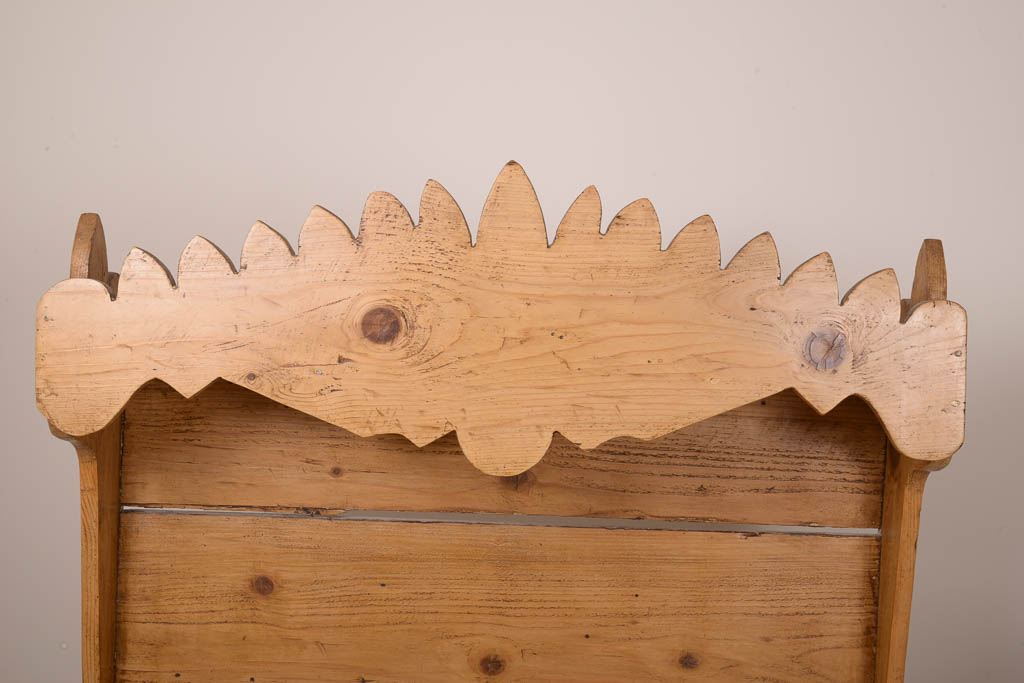 Antique Pine Hanging Shelf