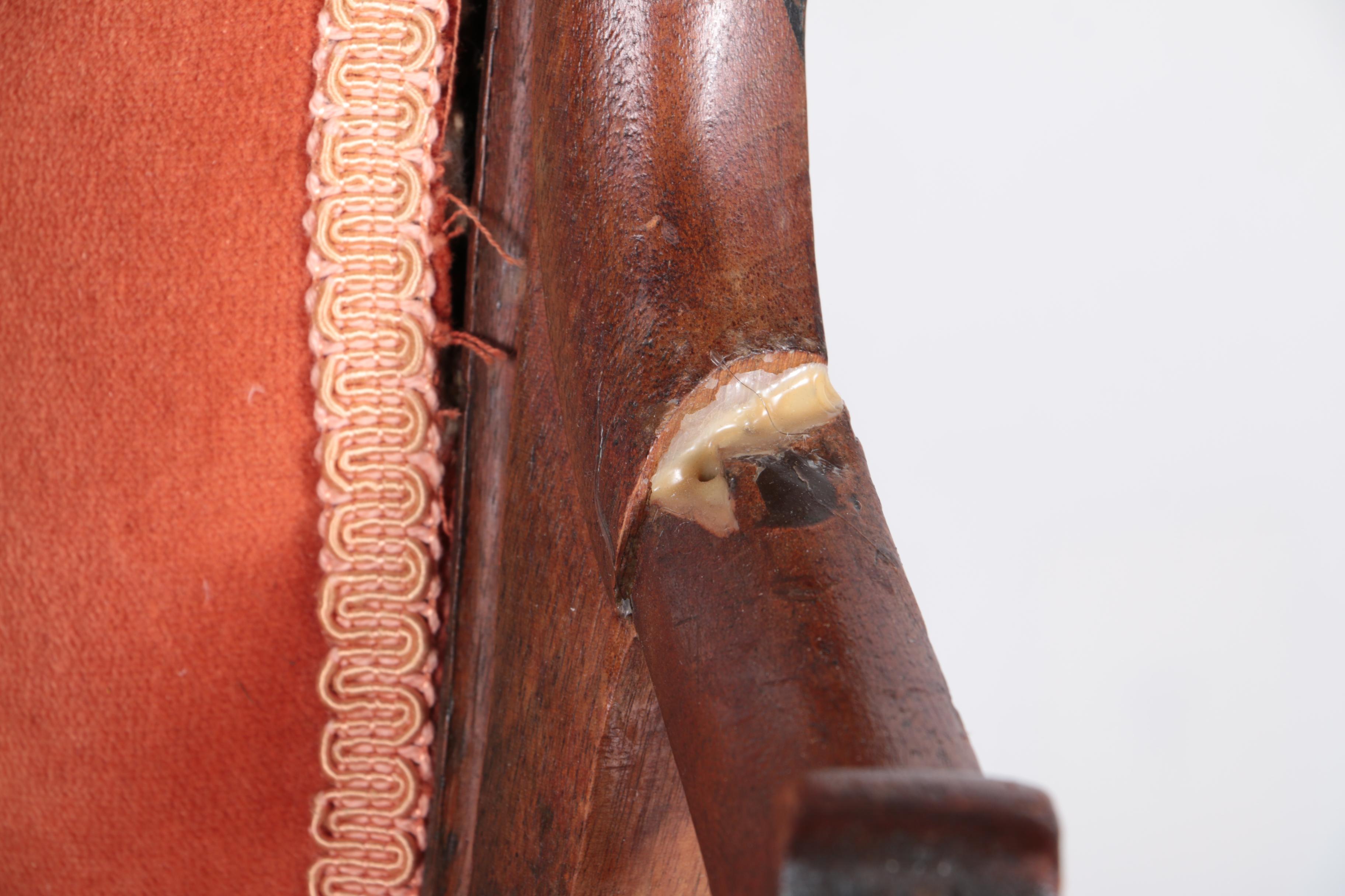 Antique Victorian Rococo Revival Parlor Chair