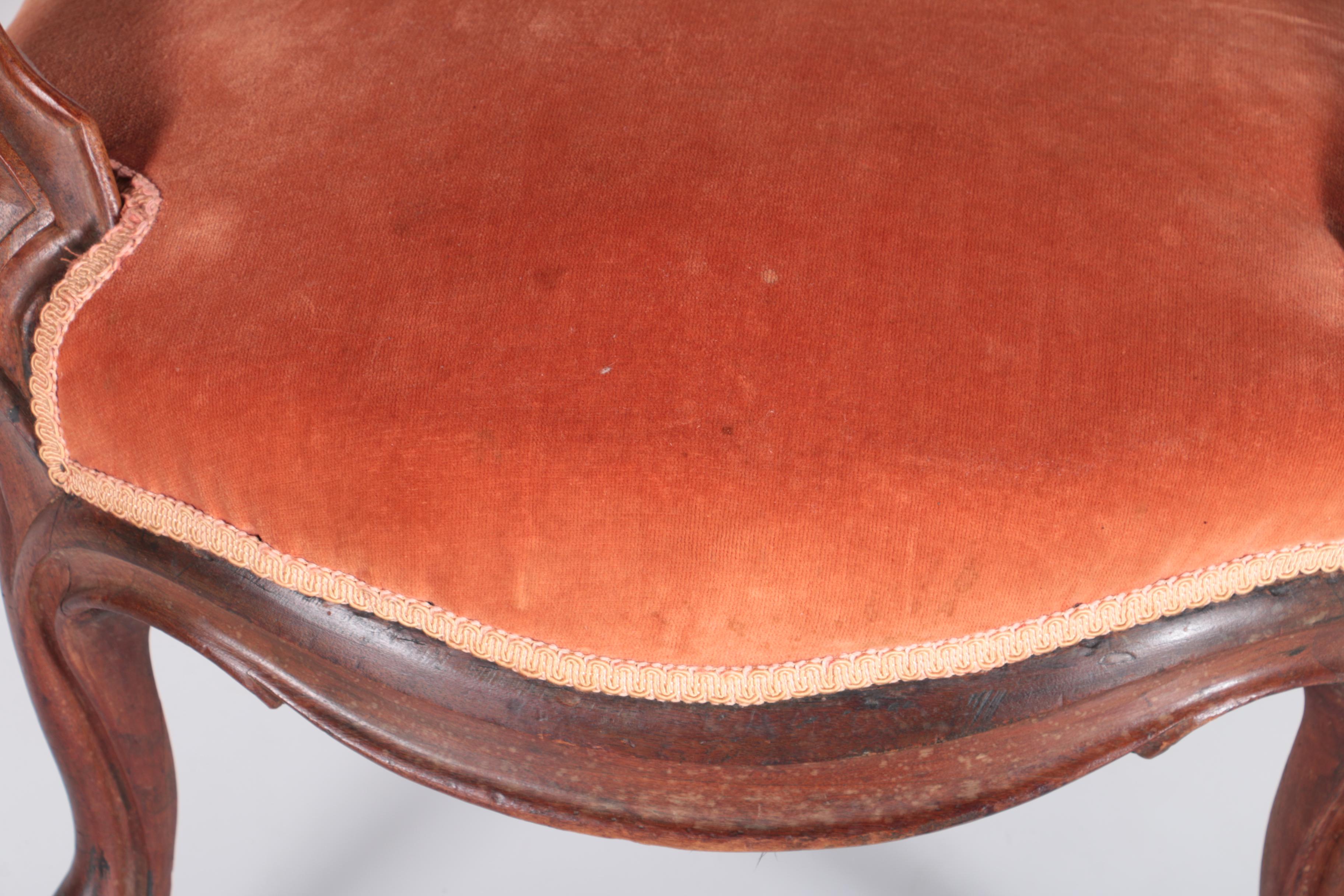 Antique Victorian Rococo Revival Parlor Chair