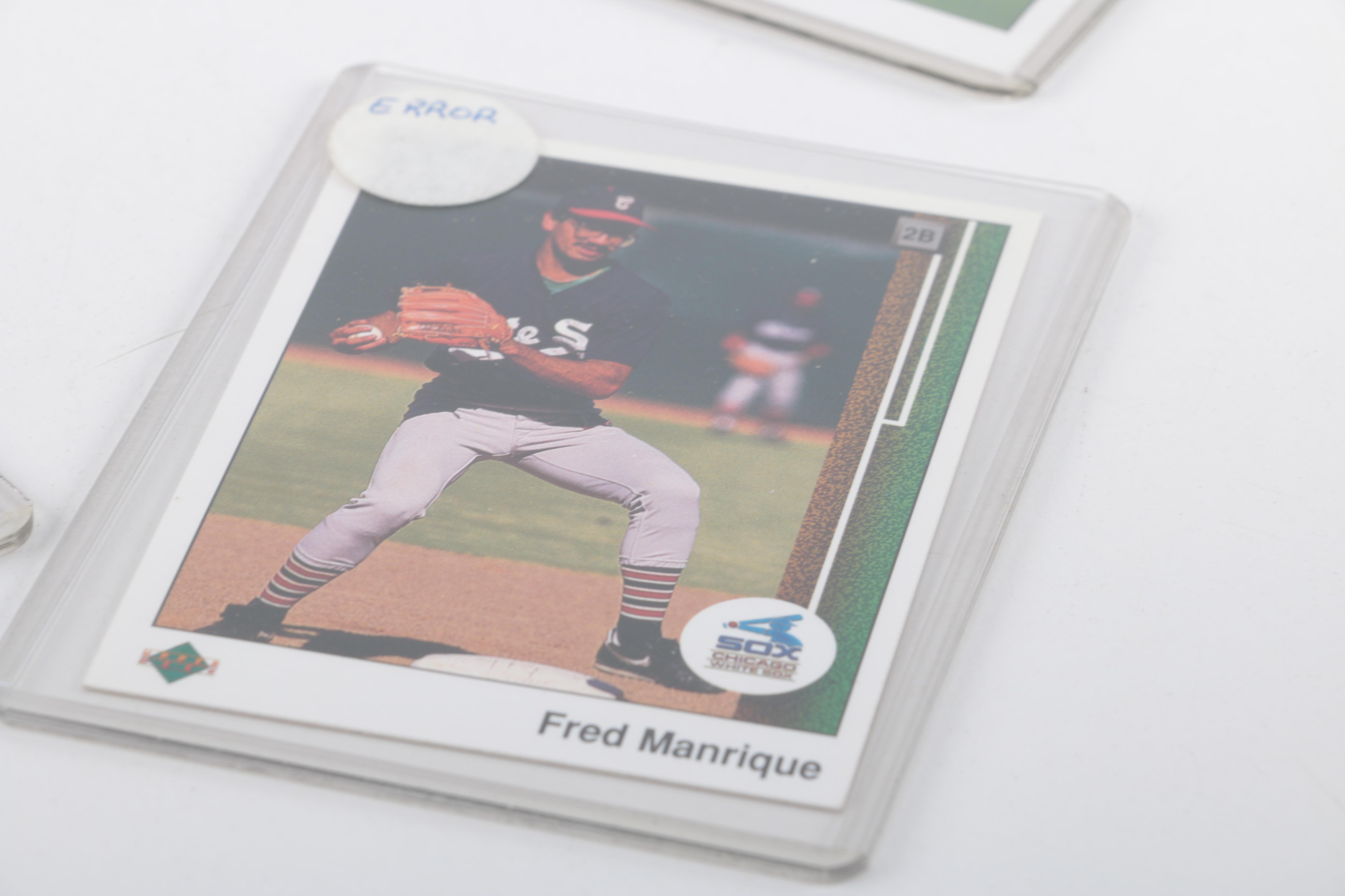 Collection of Baseball Error Cards