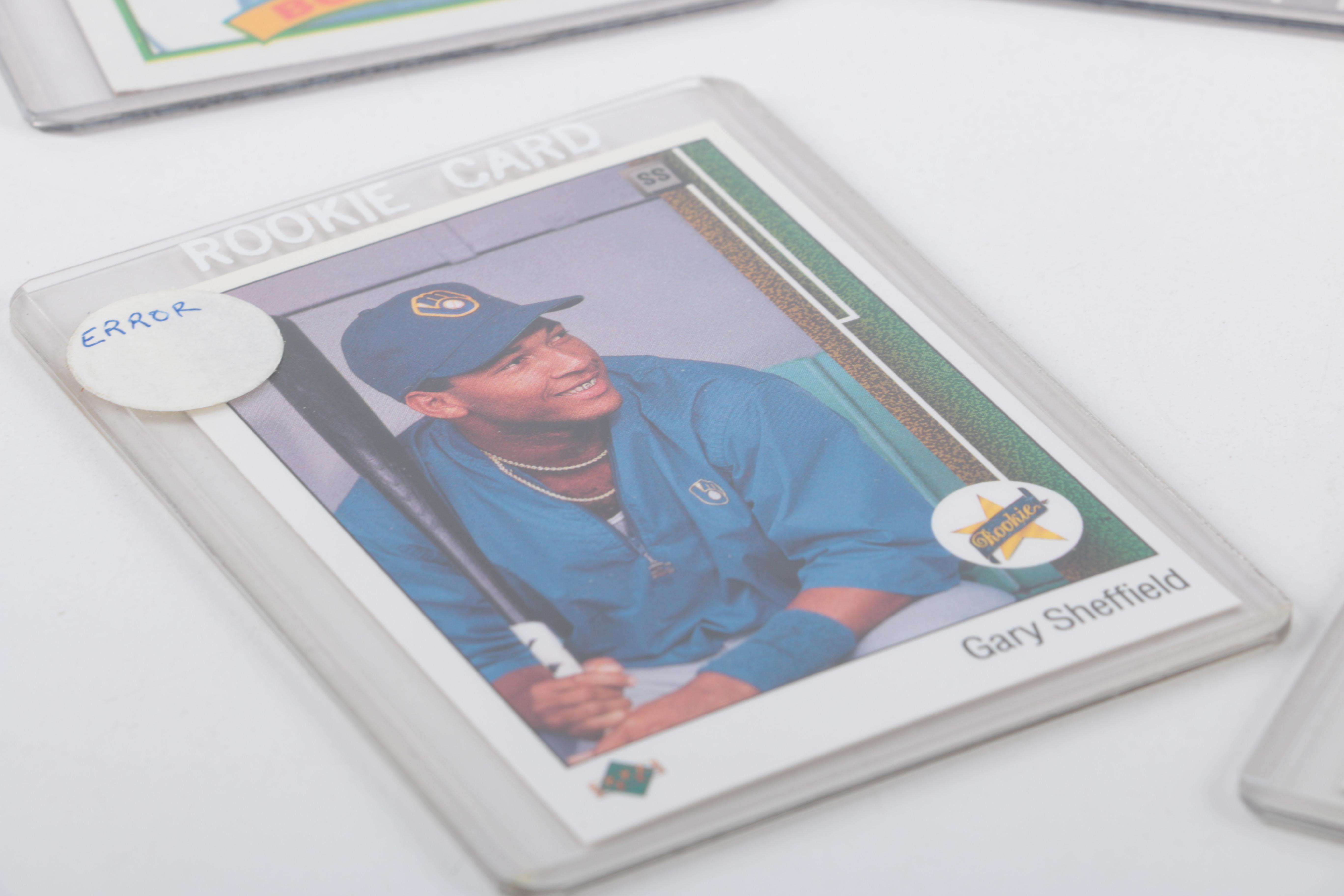 Collection of Baseball Error Cards