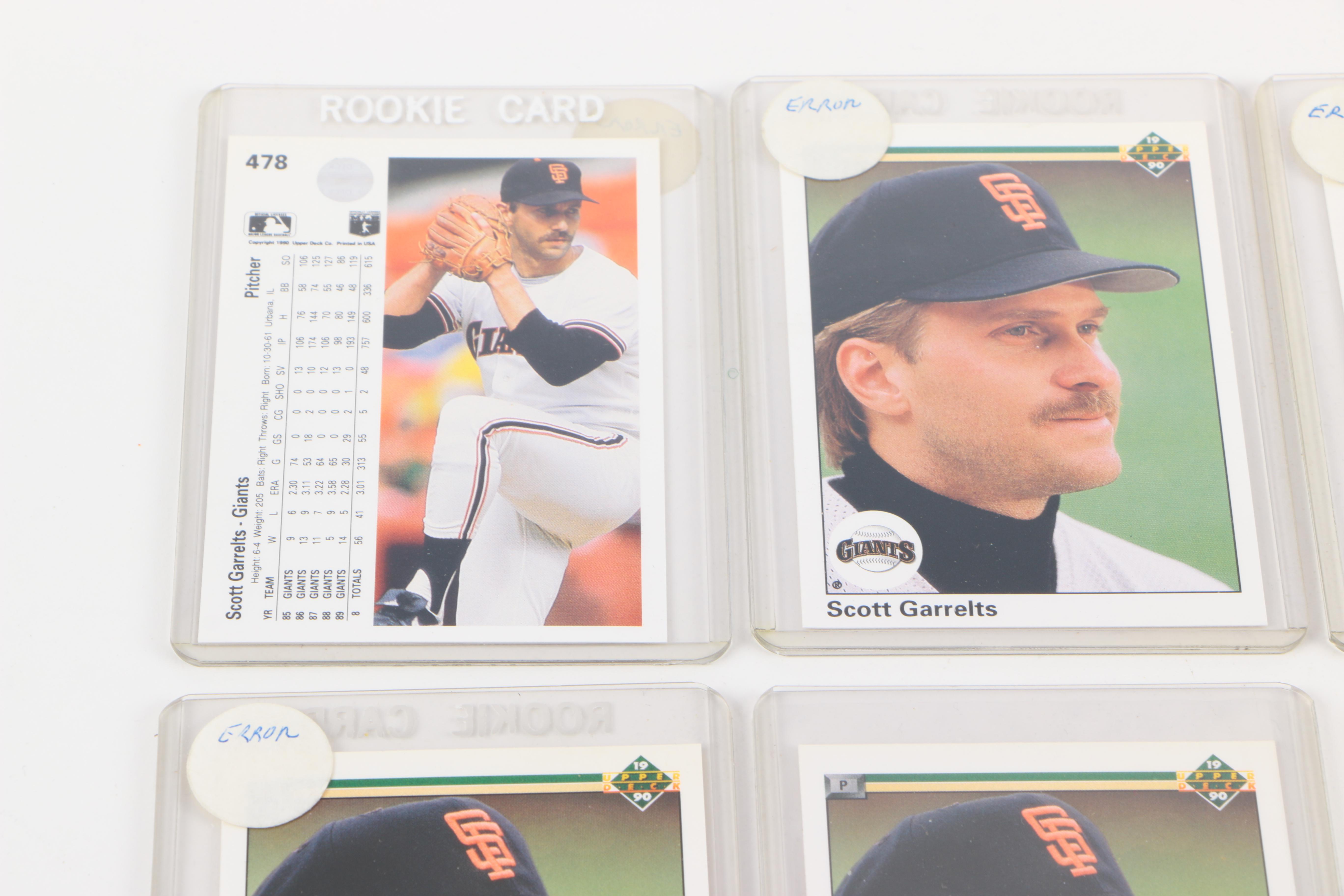 Twenty-Seven Baseball Error Cards