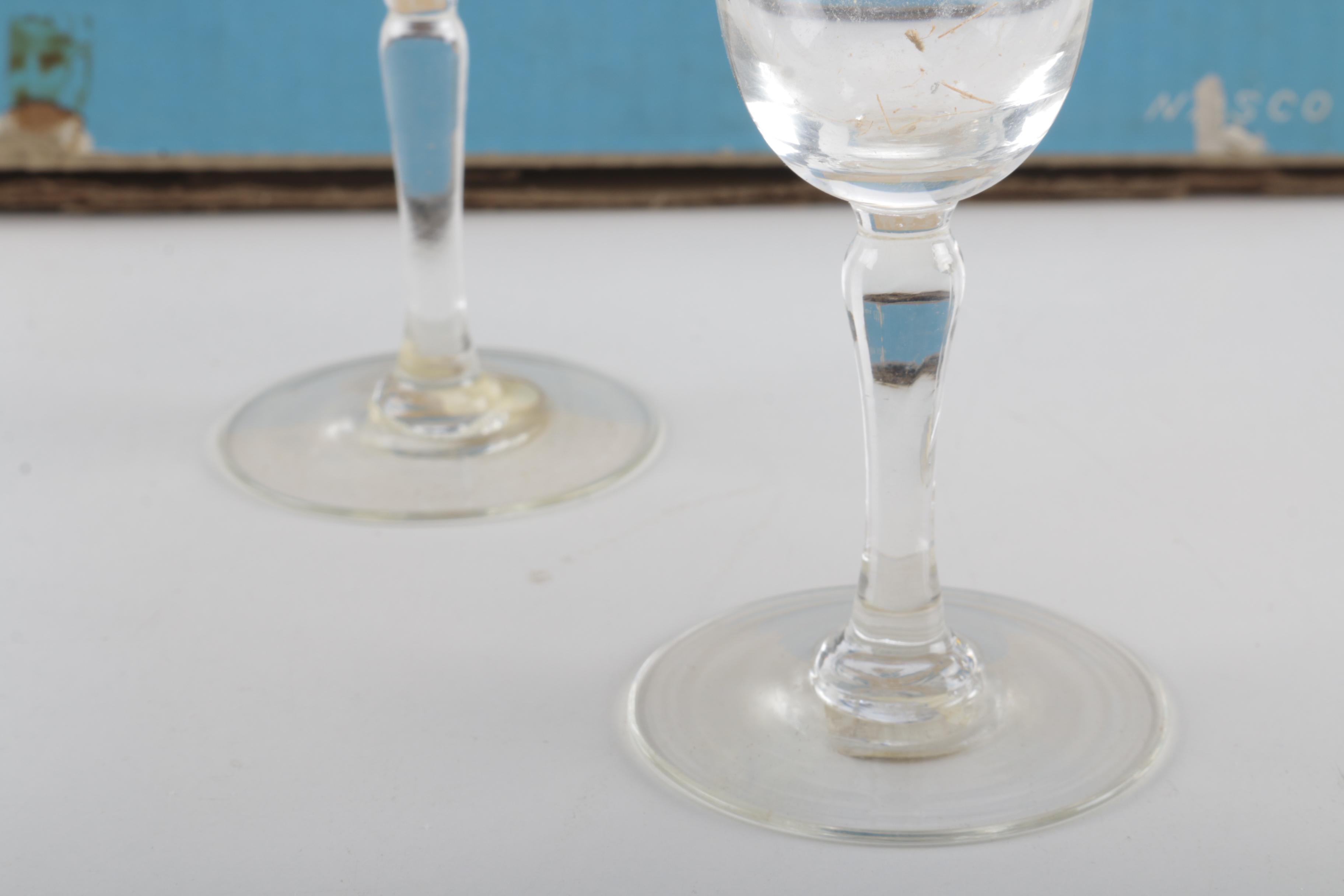 Hand Cut Nasco Cut Glass Stemware Set