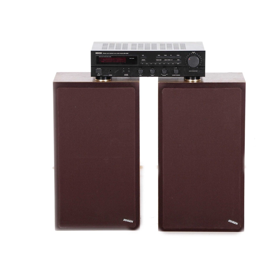 Jensen System 300 Speakers and Denon Receiver