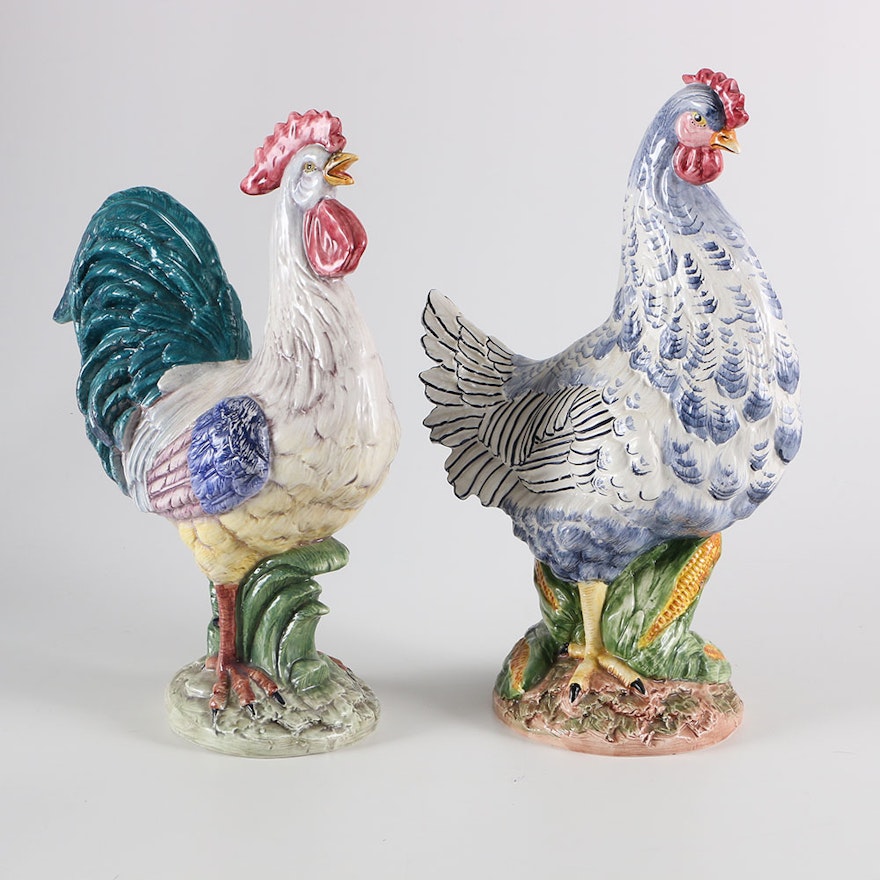 Vietri Italian Fowl Figurines