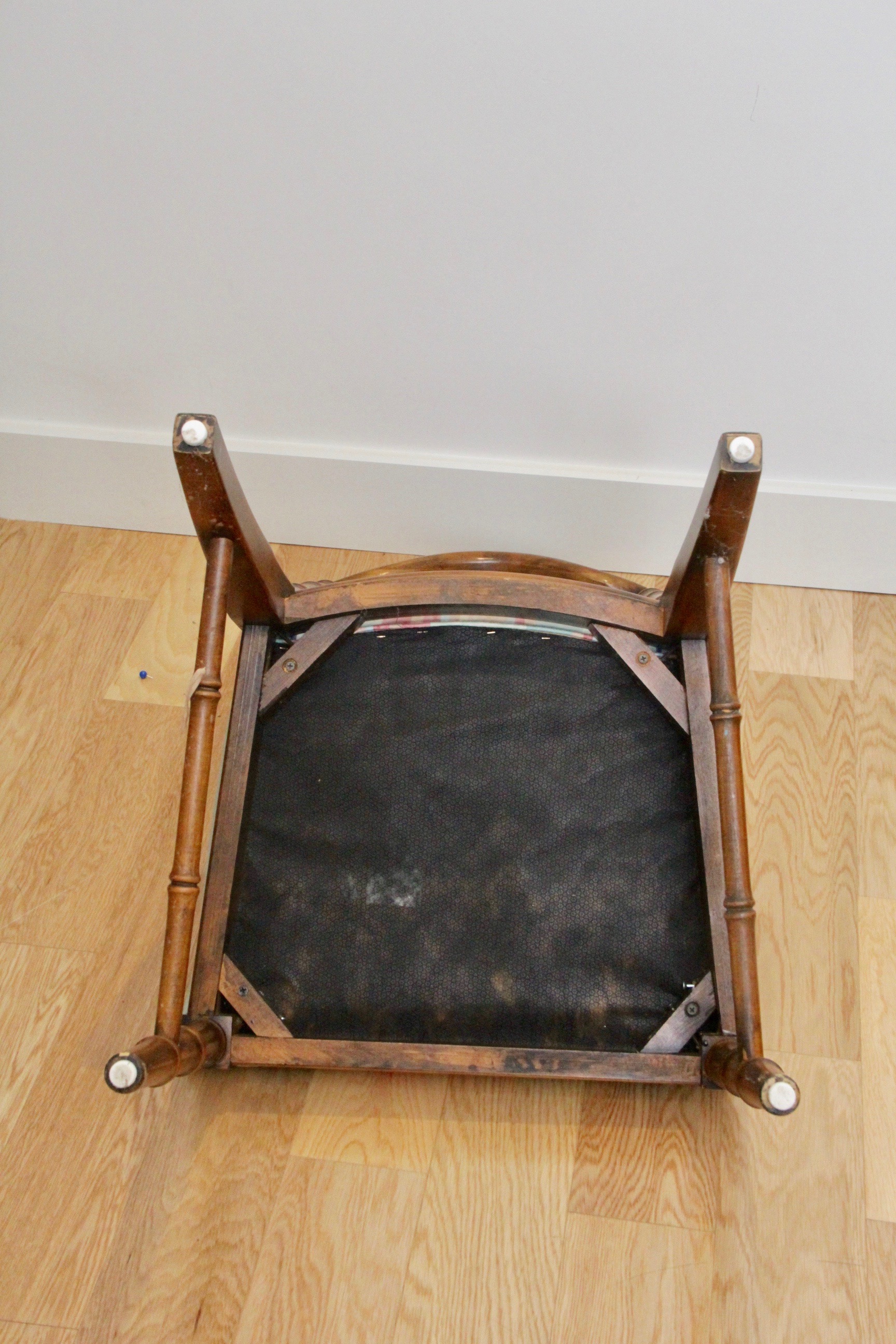 Vintage Wicker Back Dining Chairs