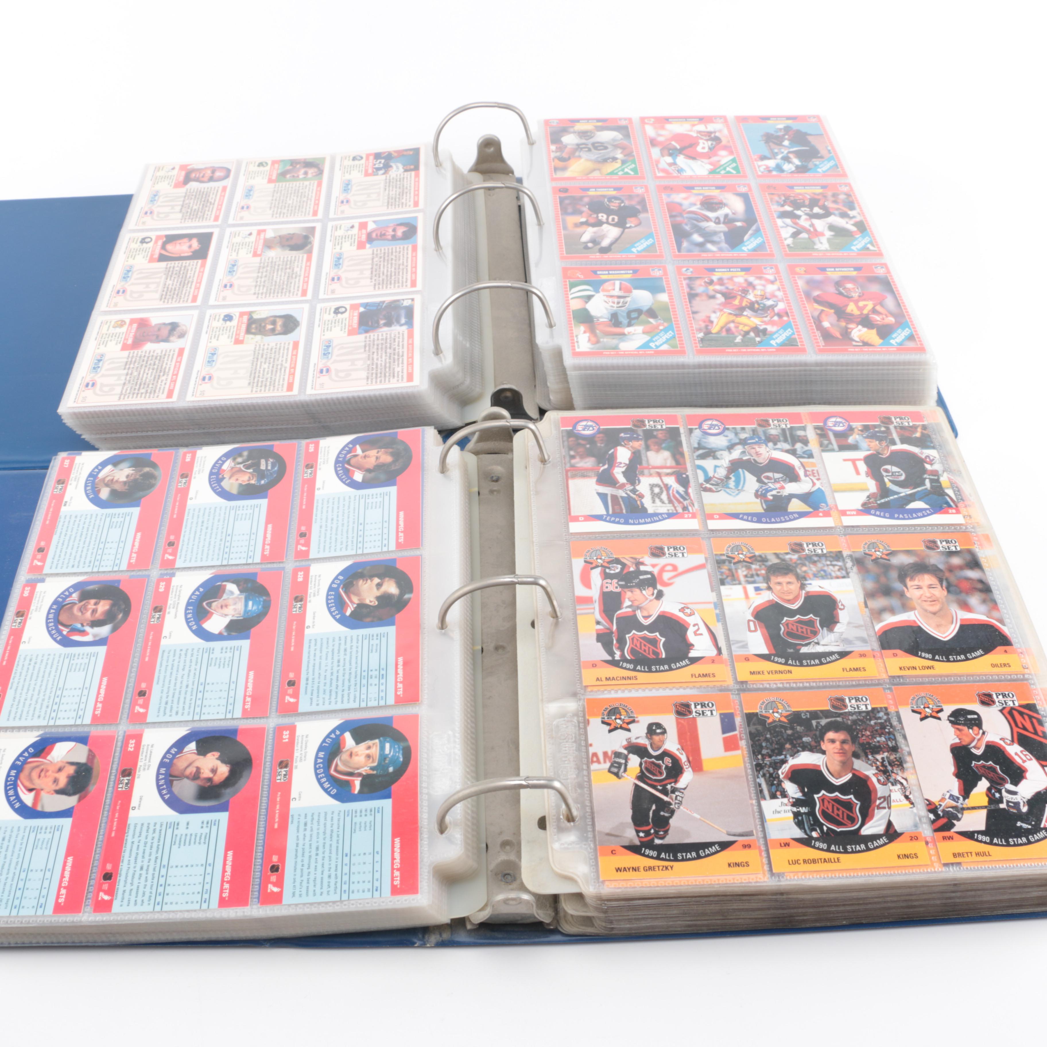 NFL and NHL Trading Card Collection