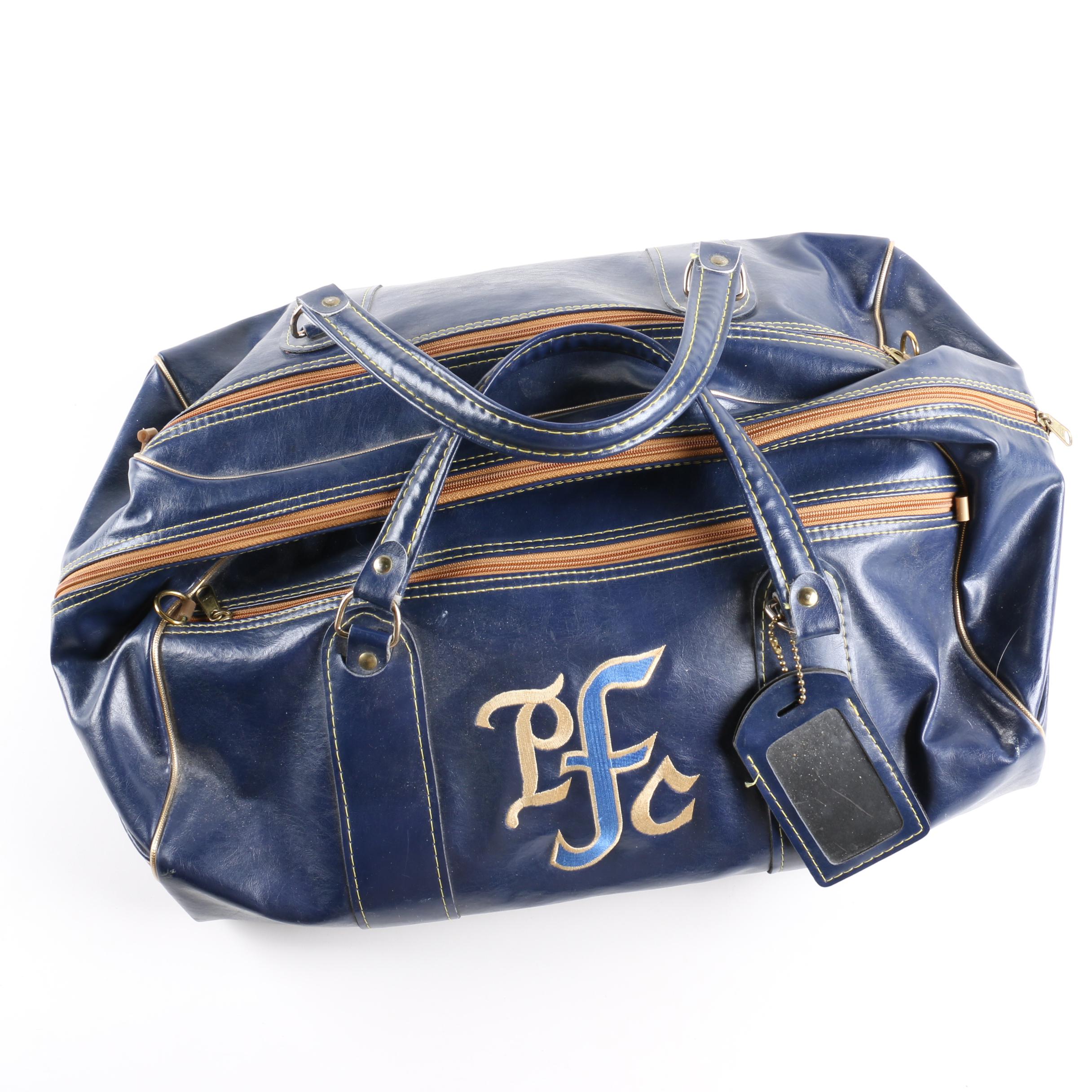 Monogrammed Vinyl Carryall Bag
