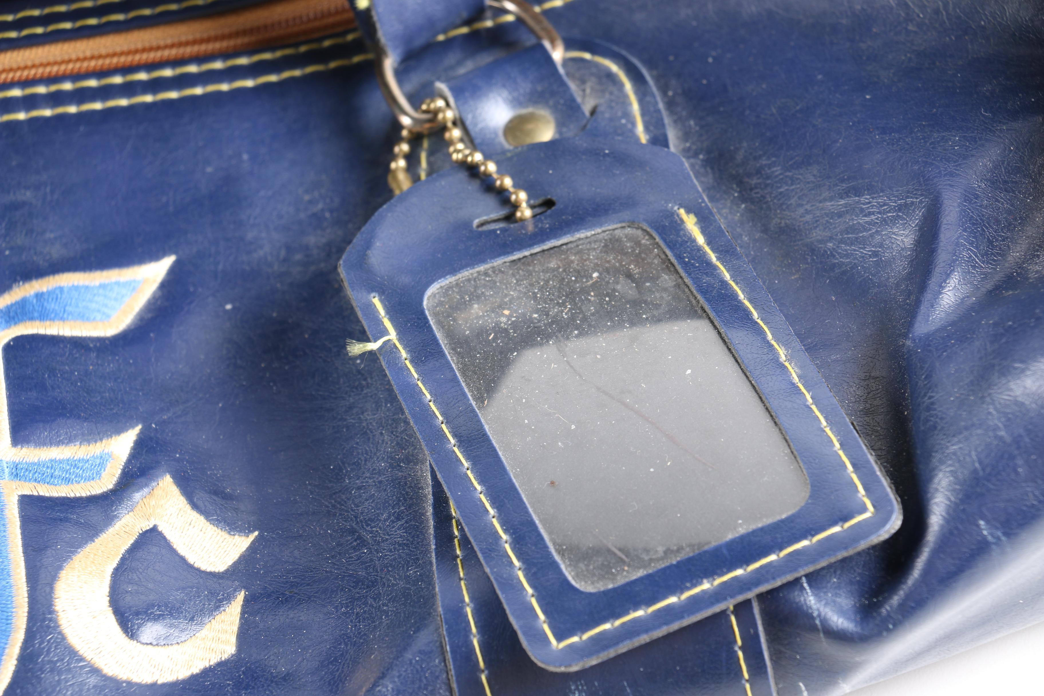 Monogrammed Vinyl Carryall Bag