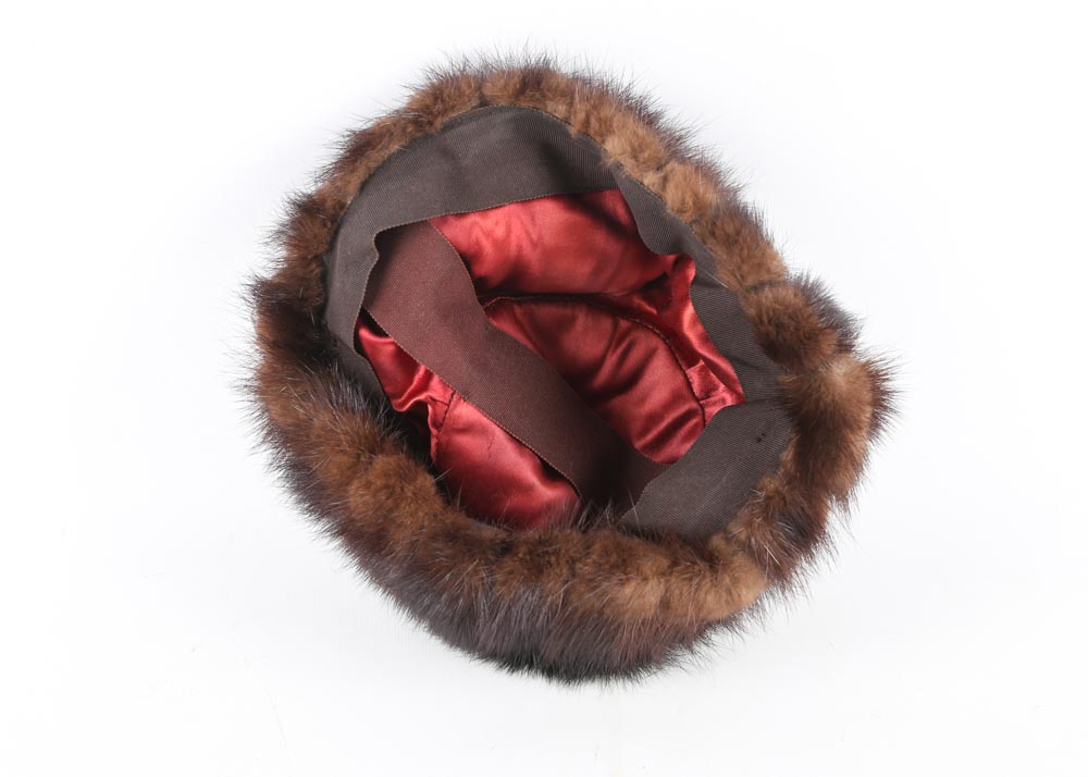 Fur Cloche Hats and Collar