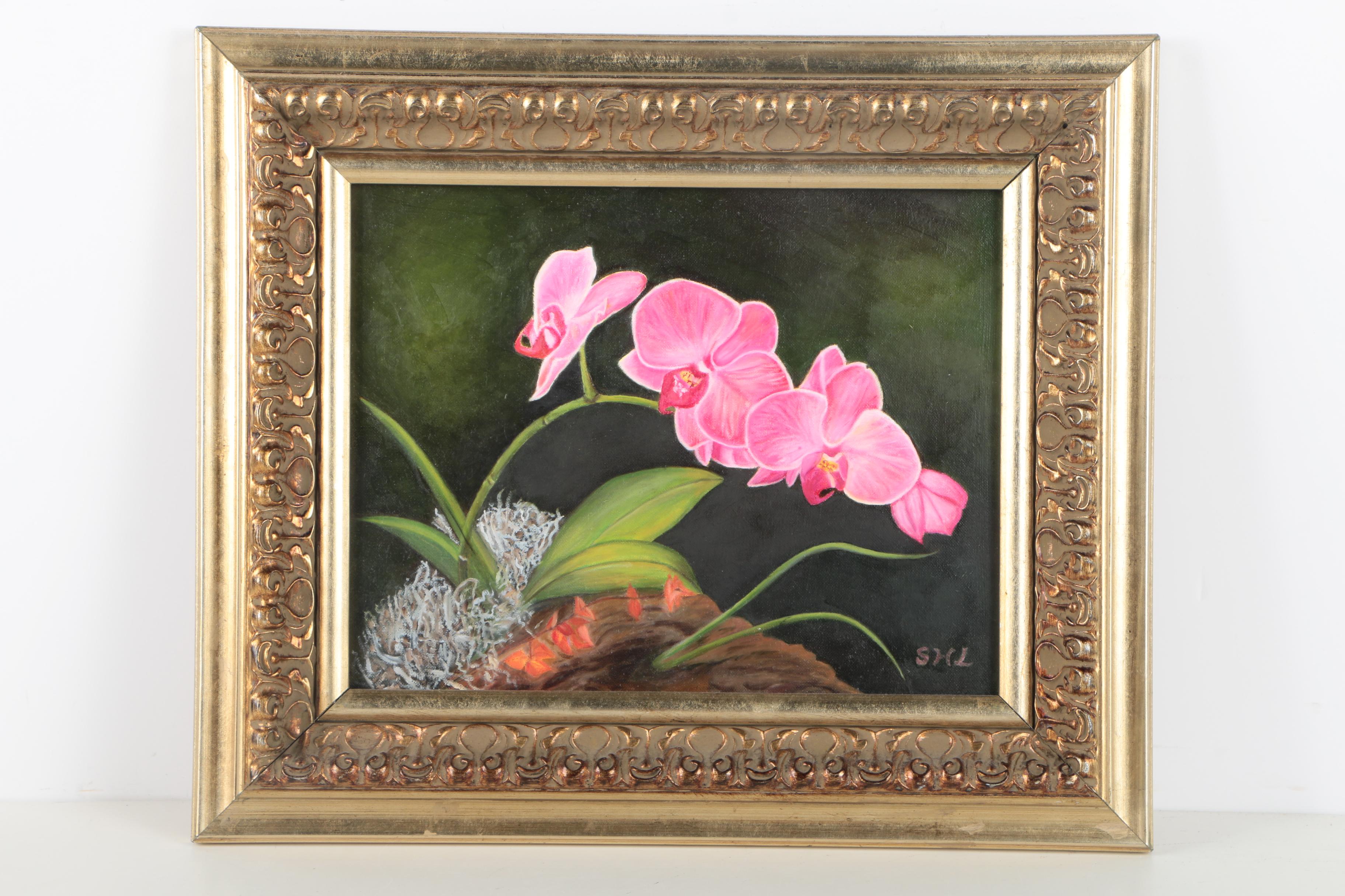 Shiu Huey Lu Oil Paintings of Orchids and Calla Lilies
