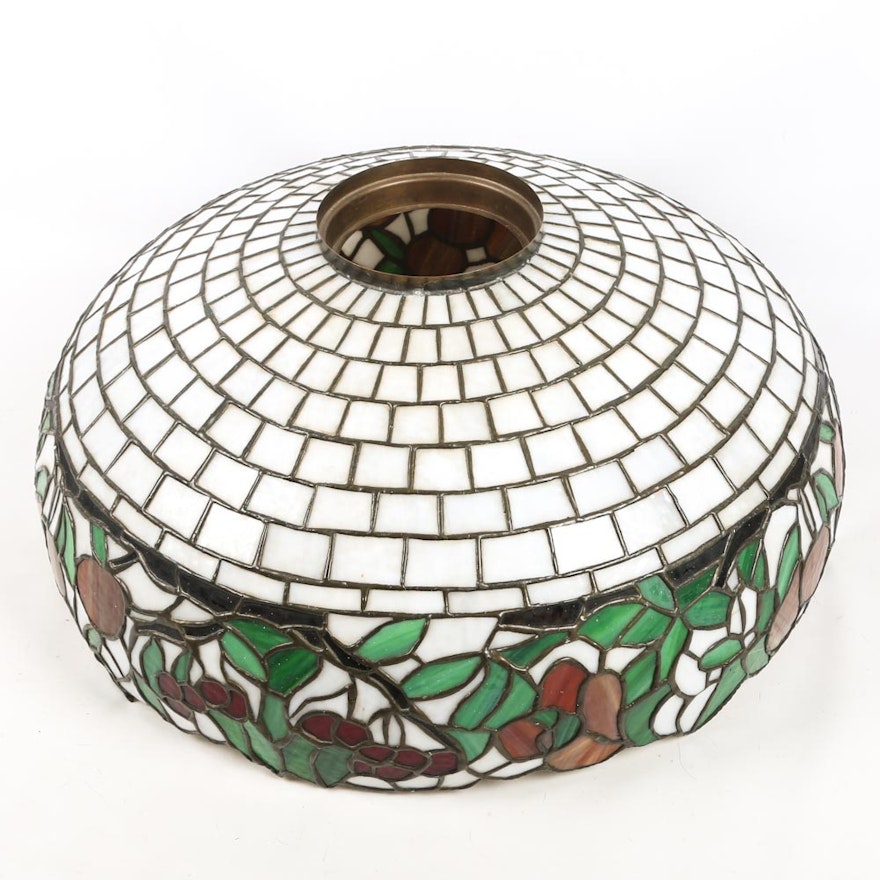 Art Nouveau Tiffany Style Leaded Glass Lamp Shade