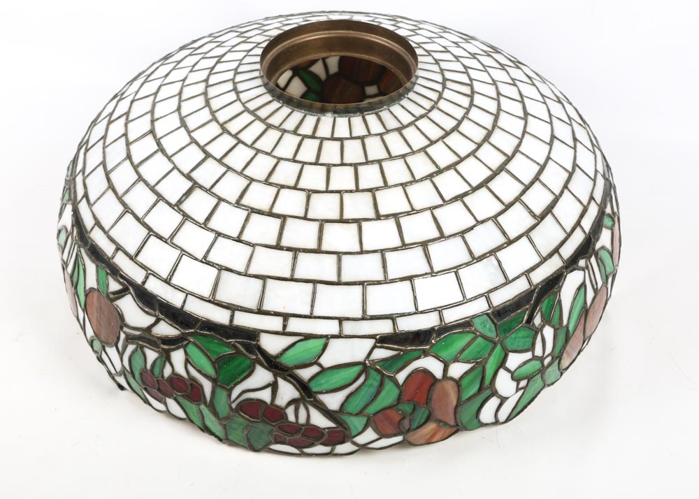 Art Nouveau Tiffany Style Leaded Glass Lamp Shade