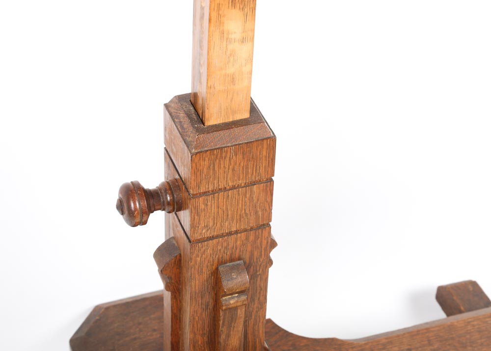 Antique Oak Victorian Hospital Tray Stand