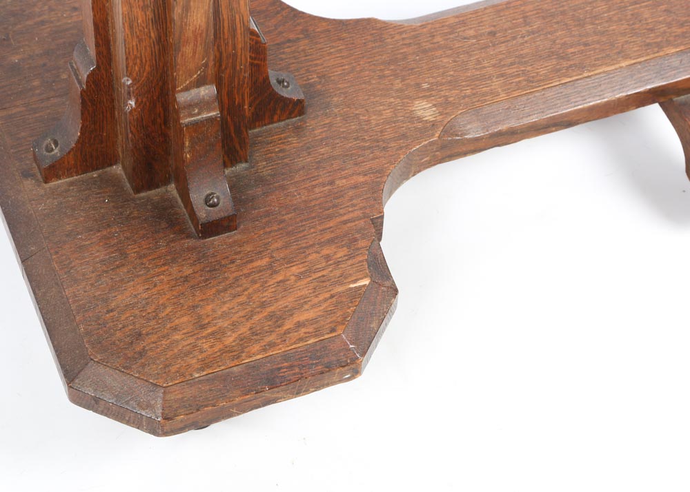 Antique Oak Victorian Hospital Tray Stand