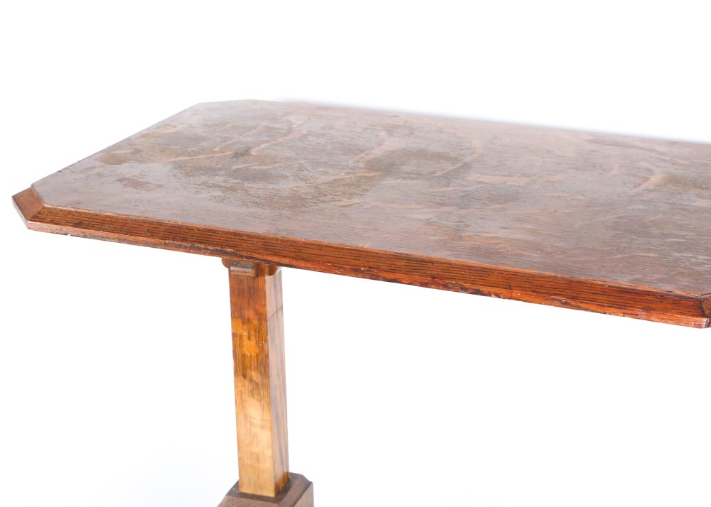 Antique Oak Victorian Hospital Tray Stand