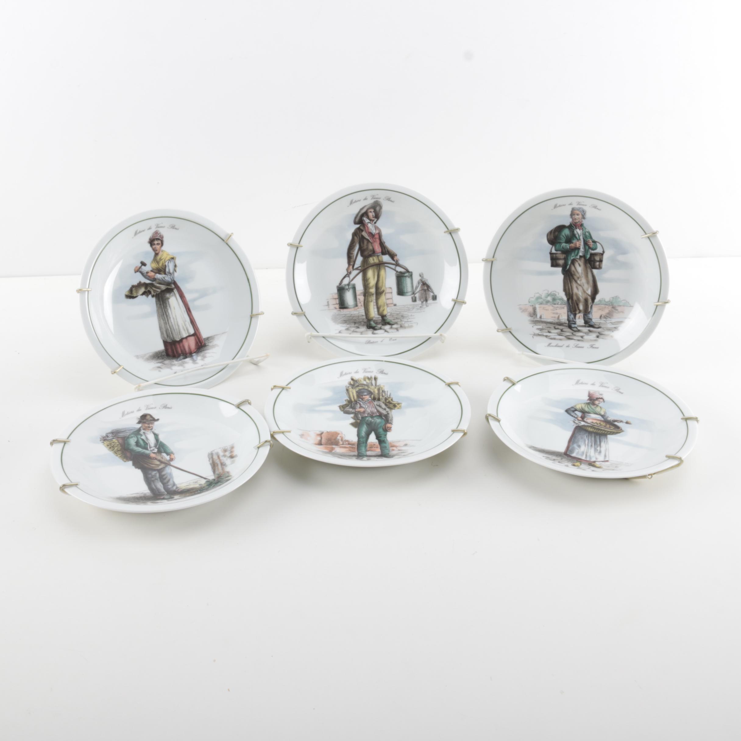 Tradition "Metiers du Vieux Paris" Cabinet Plates