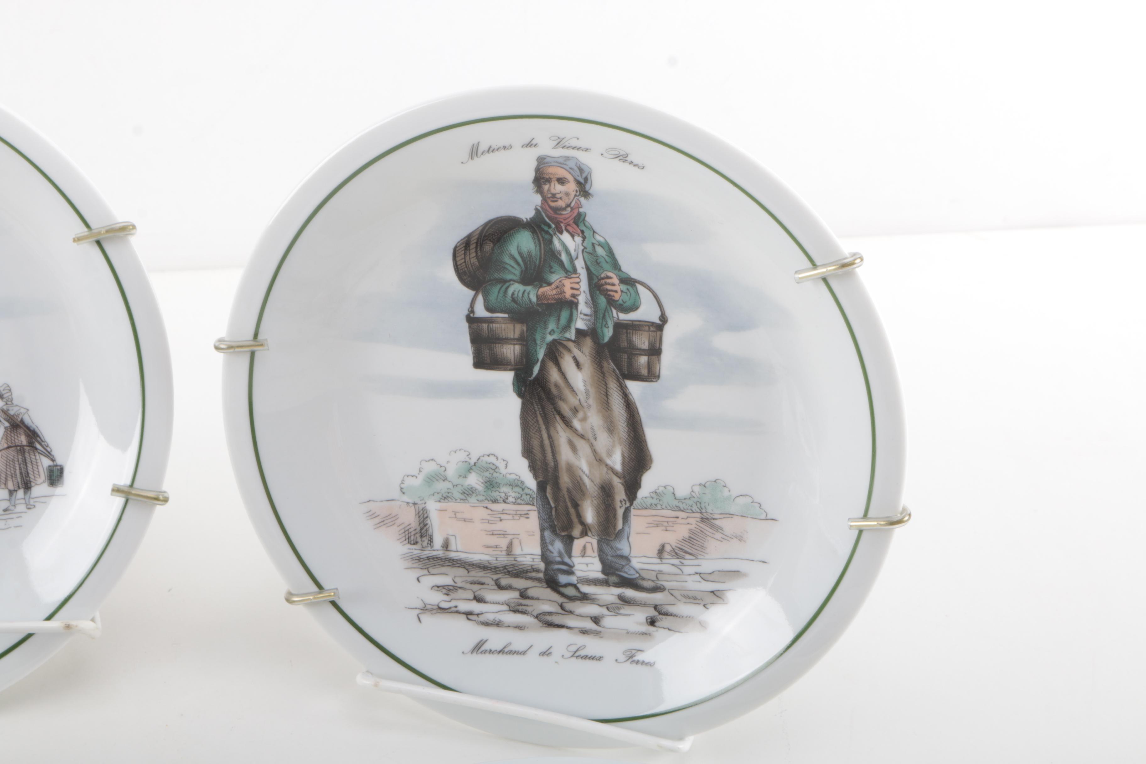 Tradition "Metiers du Vieux Paris" Cabinet Plates